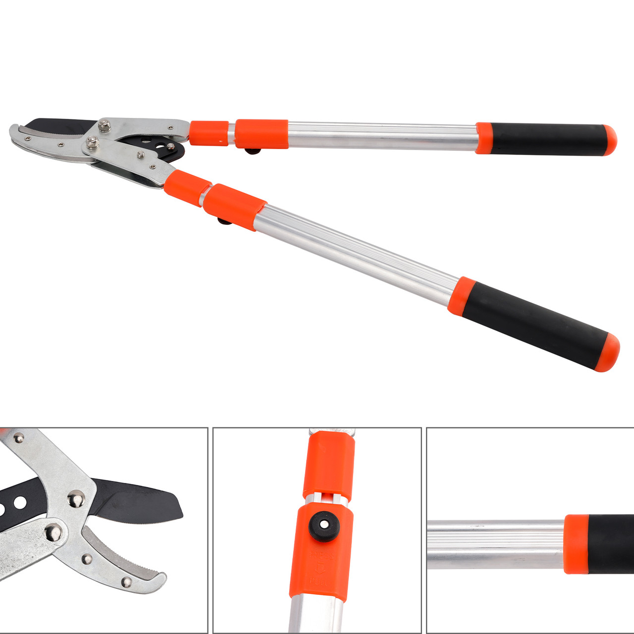 Extendable Anvil Loppers 40in Tree Trimmer Telescopic Heavy Duty Branch Cutter