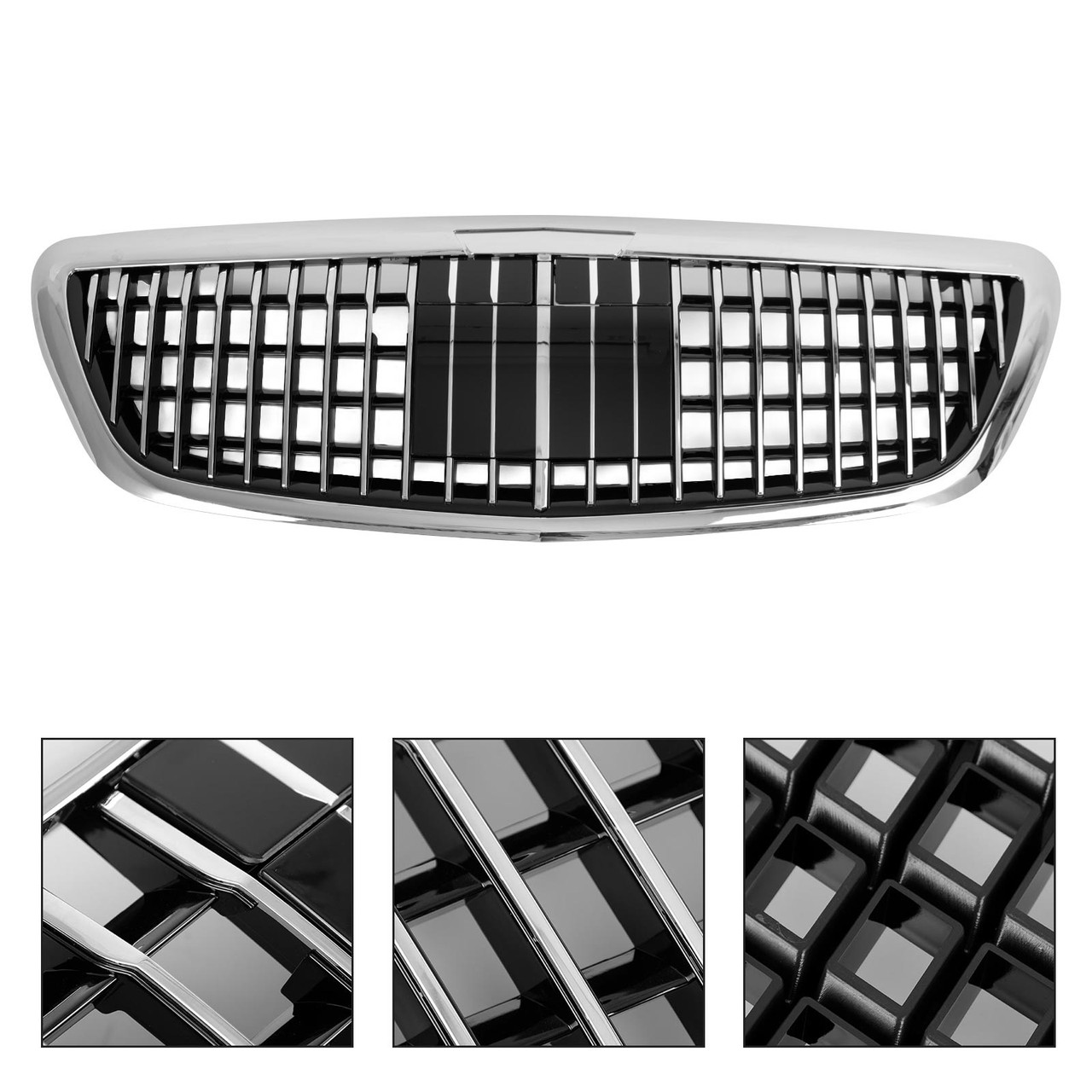 Front Bumper Upper Grille fit Mercedes Benz W222 S class 2014-2020 with ACC