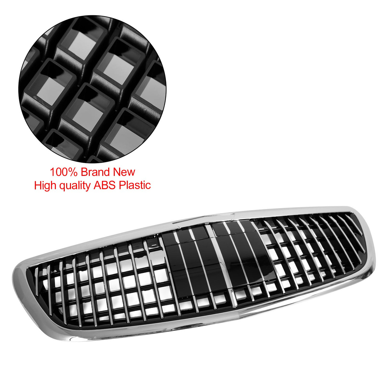 Front Bumper Upper Grille fit Mercedes Benz W222 S class 2014-2020 with ACC