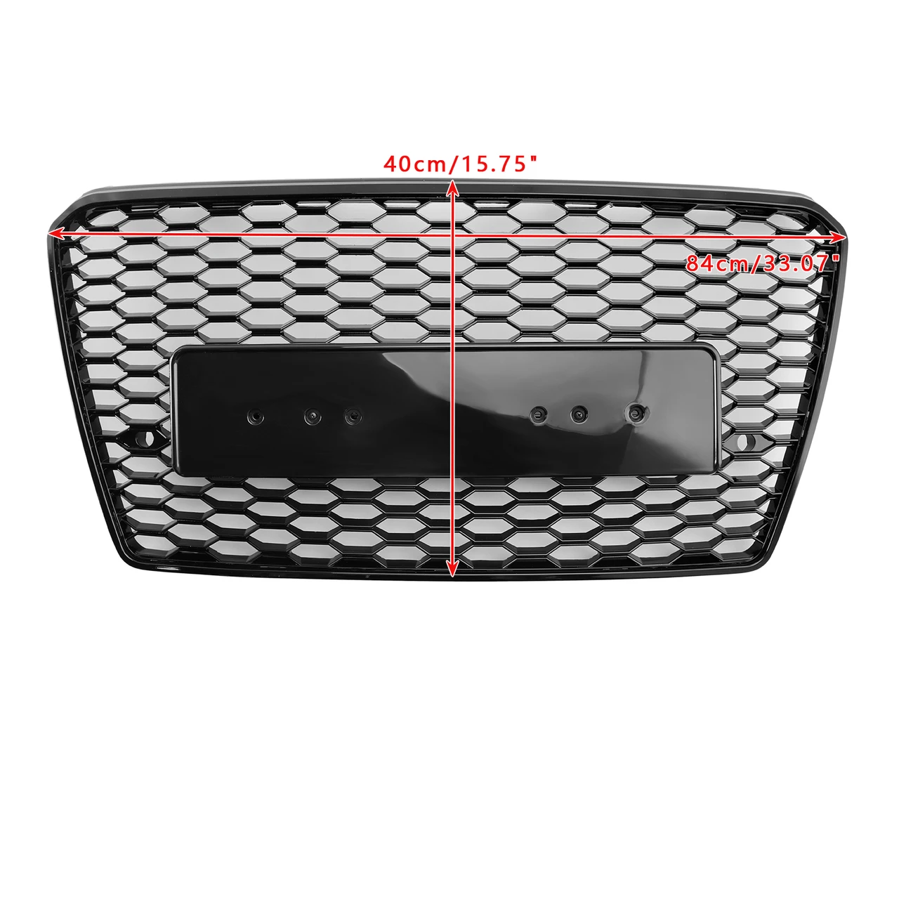 RS7 Style Honeycomb Sport Mesh Hex Grill Grille Fit Audi A7/S7 2012-2015 Black