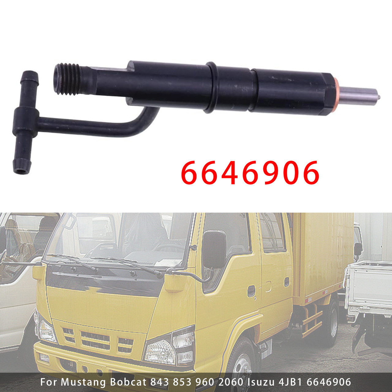 1Pcs Fuel Injector For Mustang Bobcat 843 853 960 2060 Isuzu 4JB1 6646906