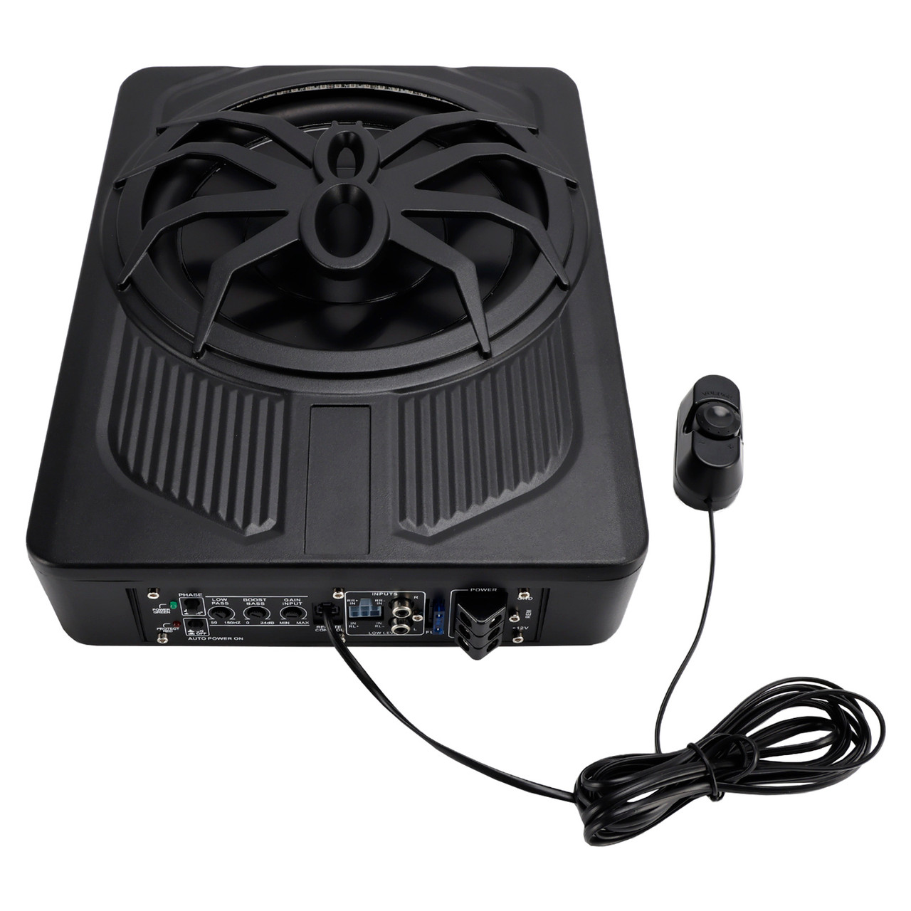 1200W Car Subwoofer 10" 12V Slim Under Seat Powered Car Subwoofer APP Control