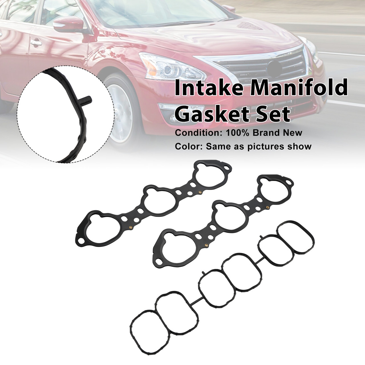Intake Manifold Gasket Set MS97143 Fit Nissan Infiniti 3.5L V6 Gas 2007-2024