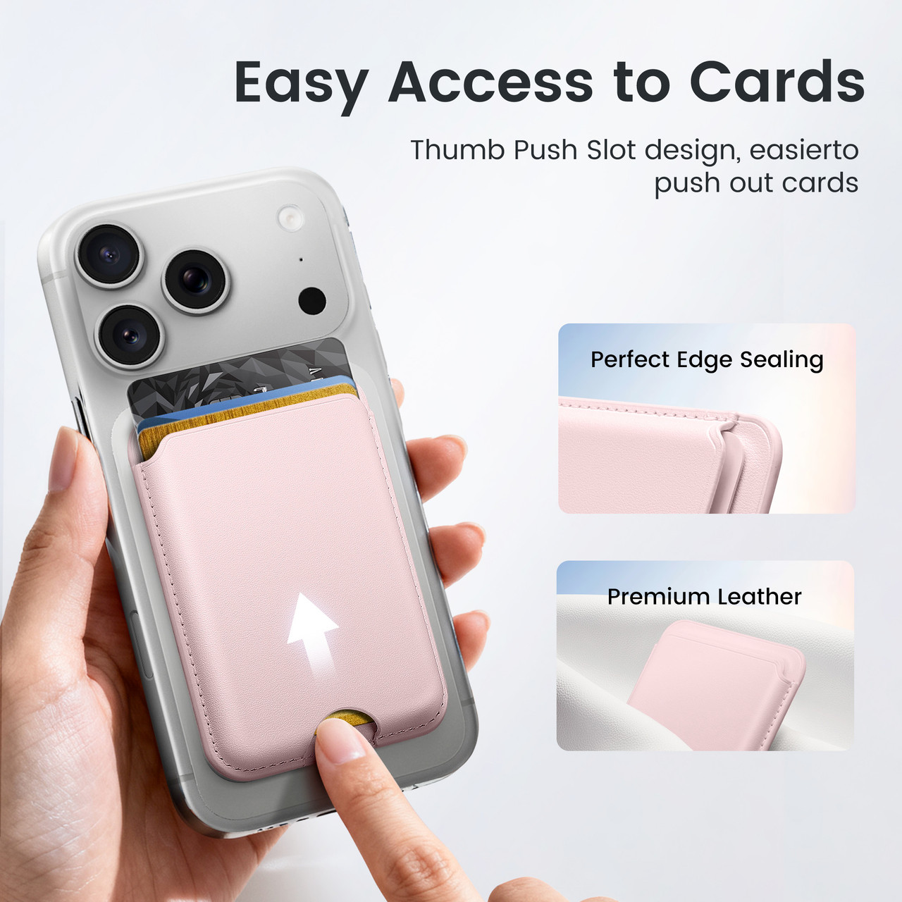 Magnetic Card Holder MagSafe Wallet RFID Protection for iPhone 17/16/15/14/13/12