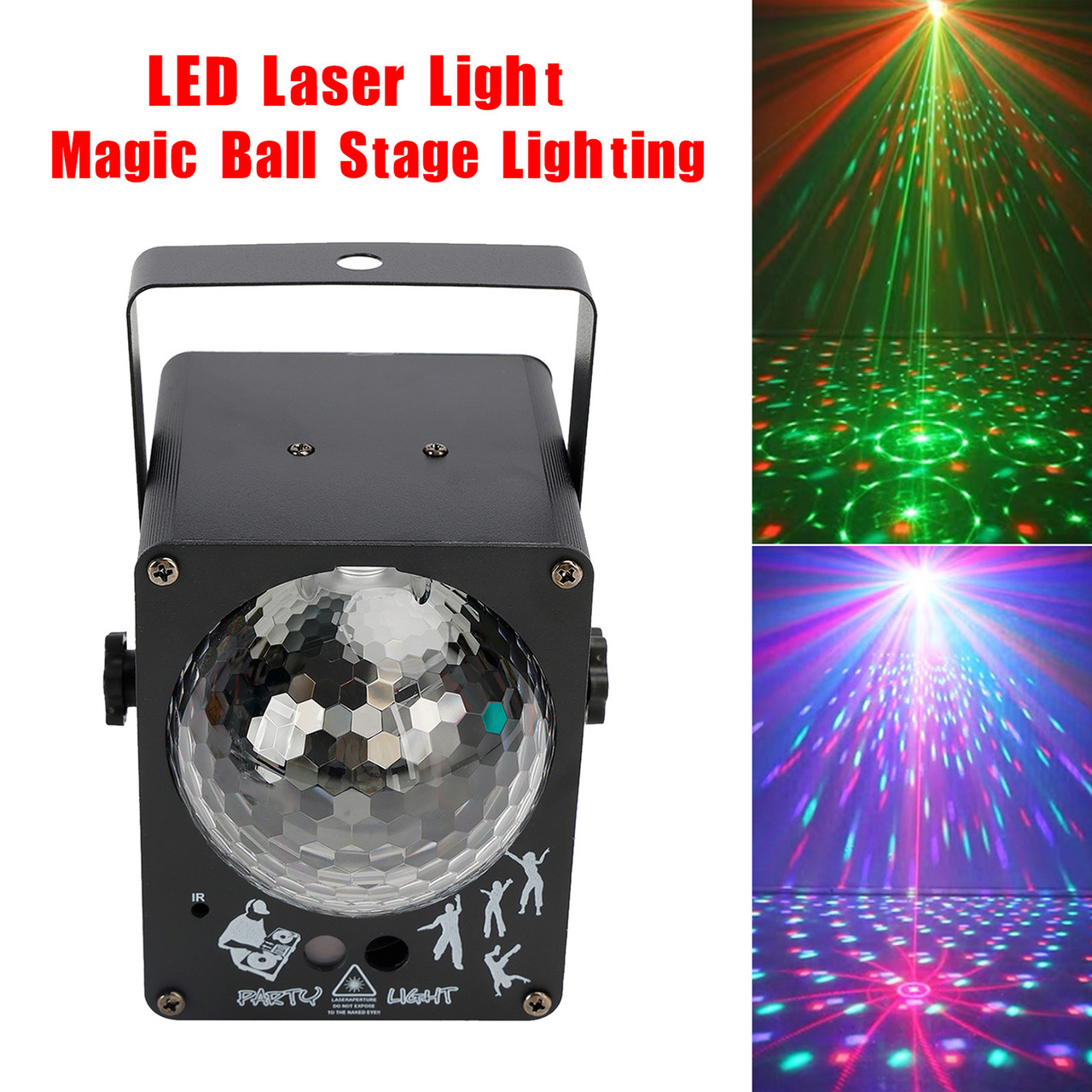 LED Laser Light RGB Lights 60 Patterns Magic Ball Stage Lighting DJ Disco Party
