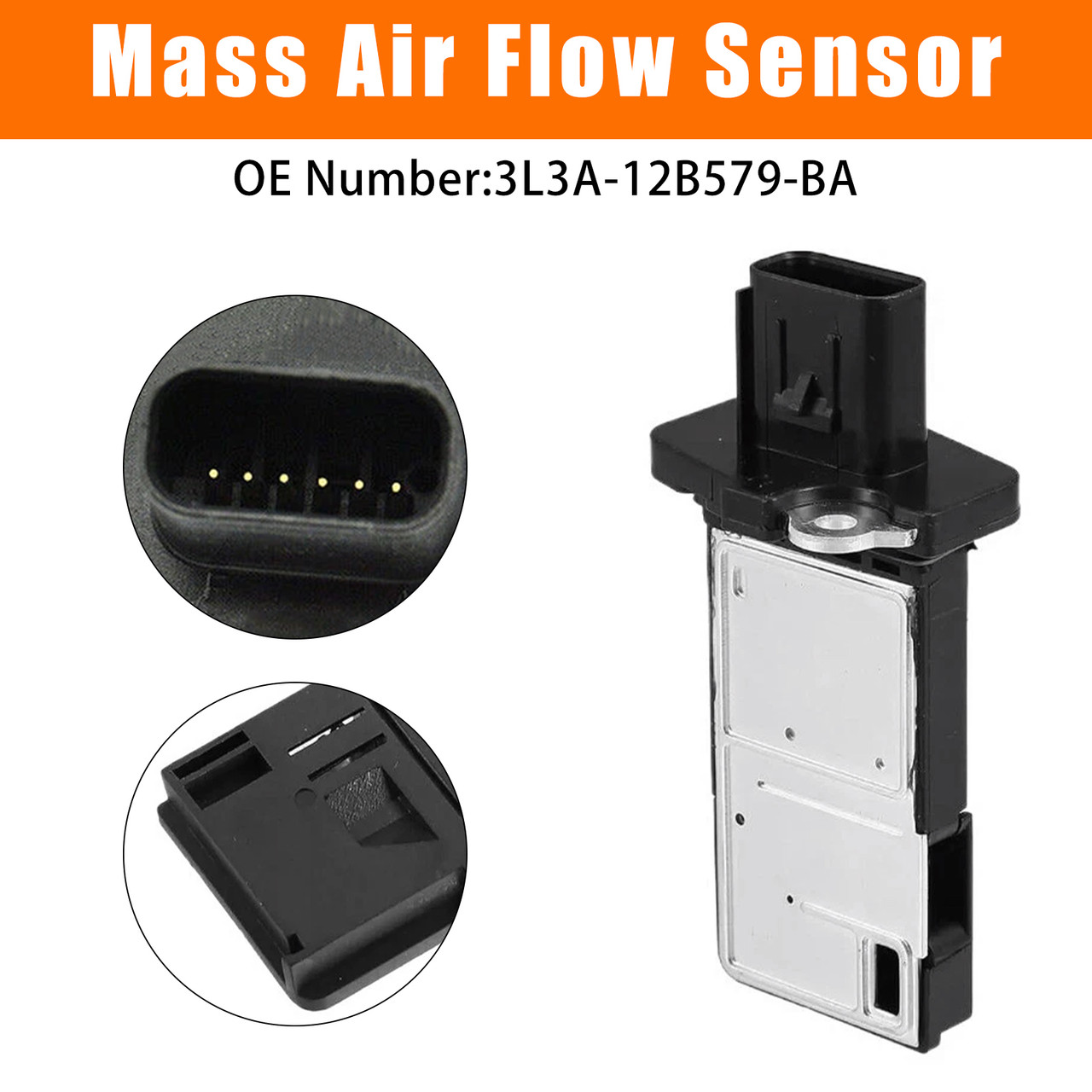 Mass Air Flow Sensor 3L3A-12B579-BA For Ford F-150 Focus Mazda B2300 2004-2008