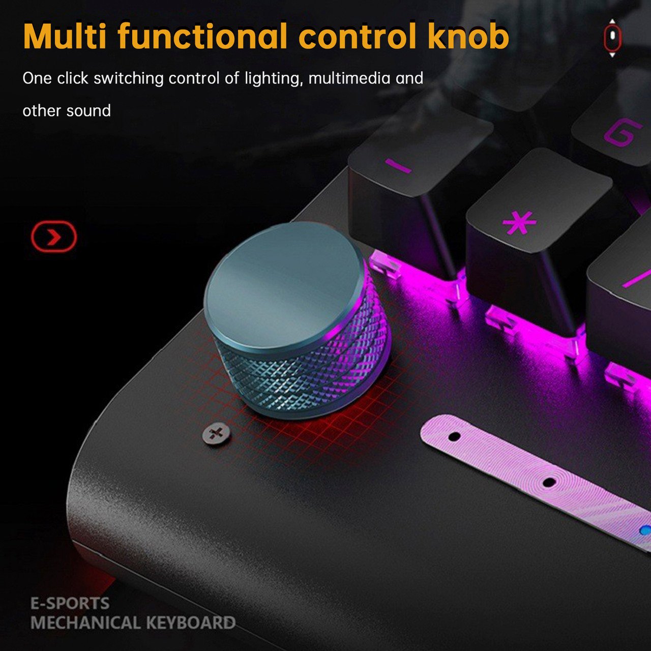 K1000 Mechanical Keyboard Wired 104-key Red Switches Gaming E-Sports Customized