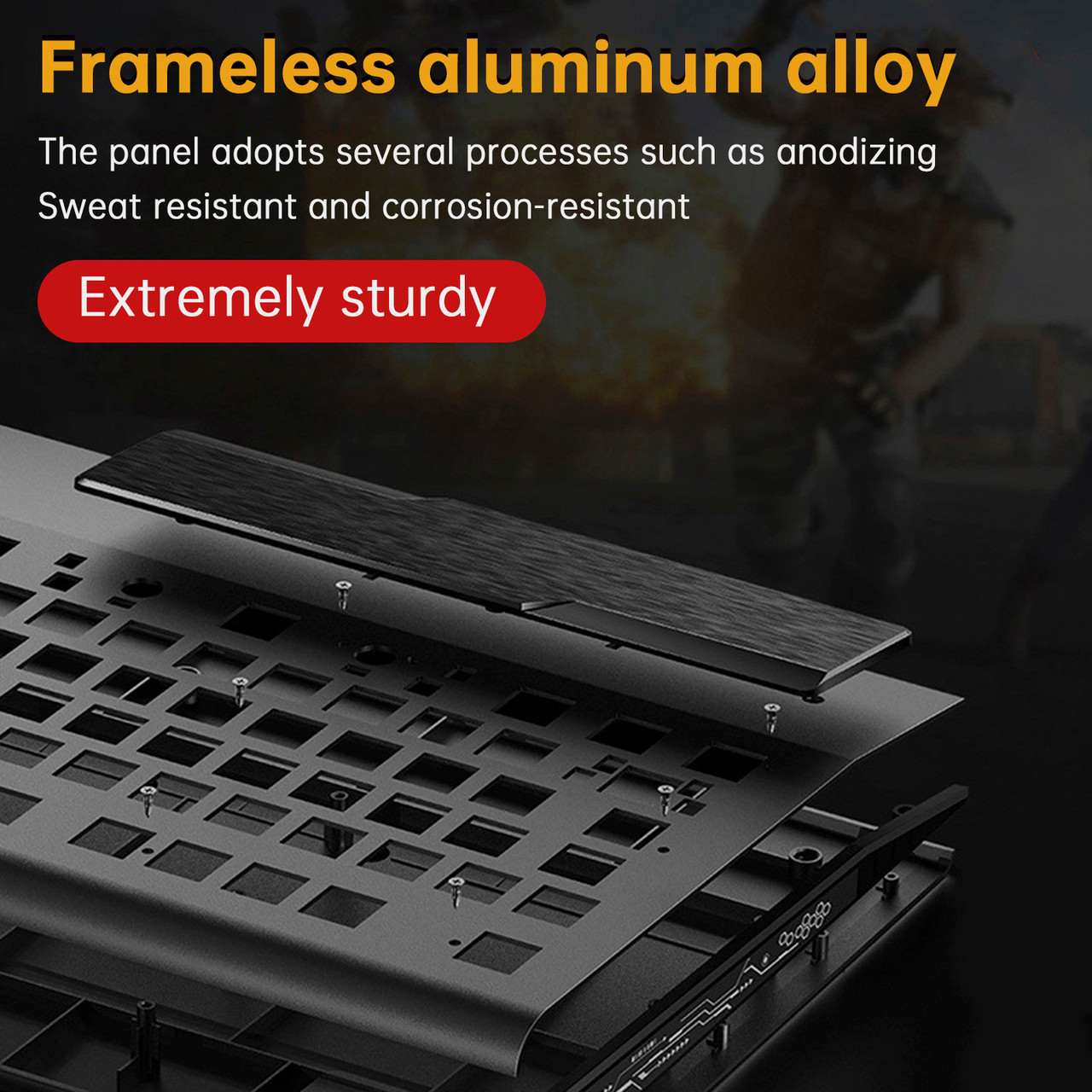 K1000 Mechanical Keyboard Wired 104-key Red Switches Gaming E-Sports Customized