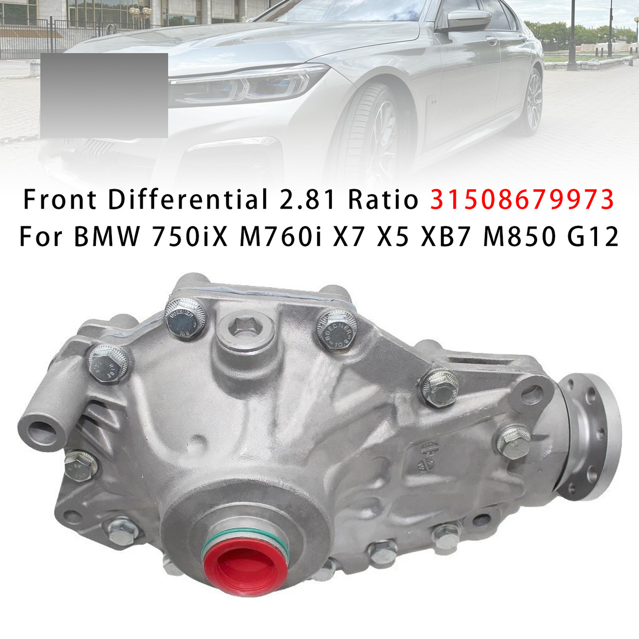 Front Differential 2.81 Ratio 31508679973 For BMW 750iX M760iX X7 X5 M850 G12