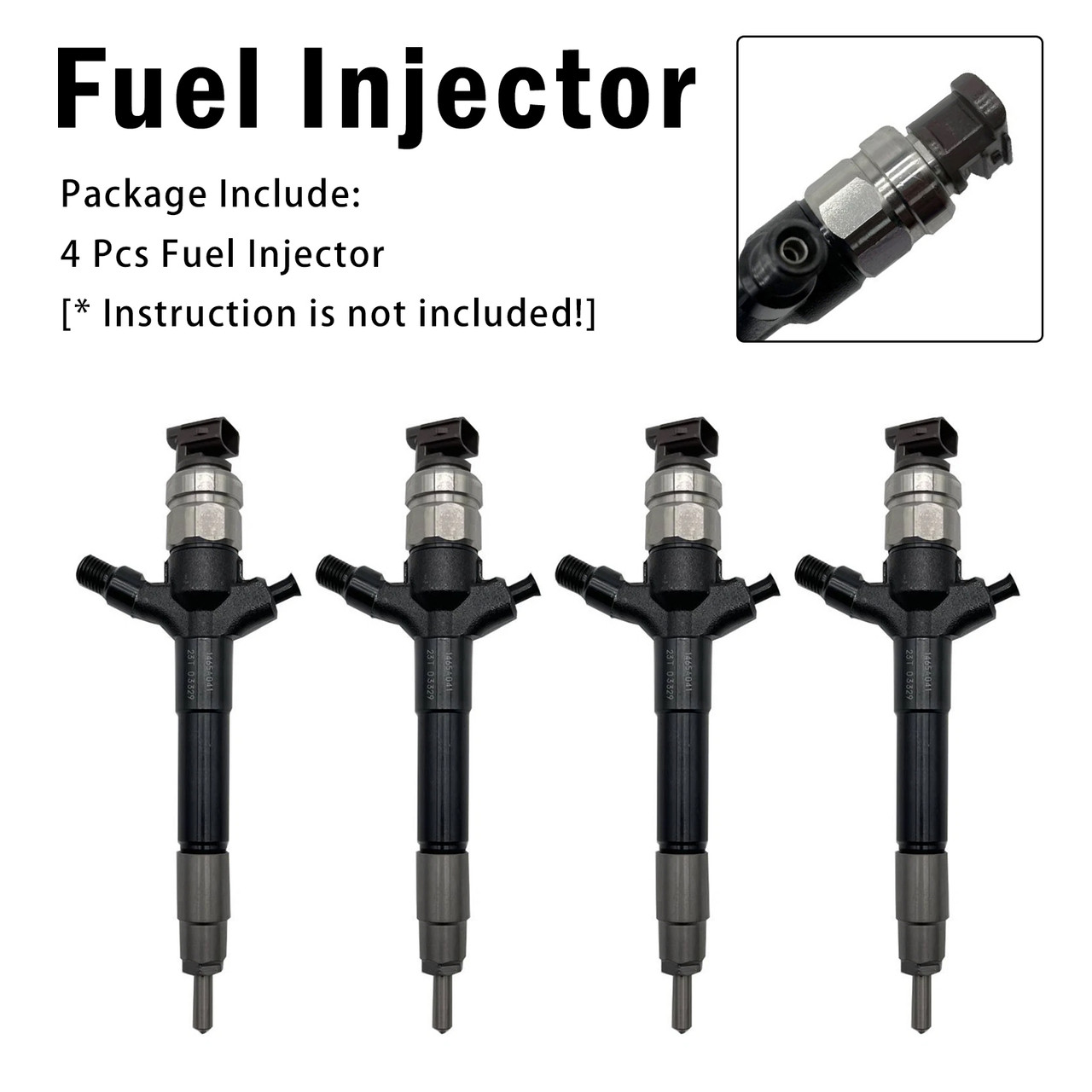 4Pcs Fuel Injector For Mitsubishi L200 2.4L 2.5L 4D56 2008-2019 1465A041