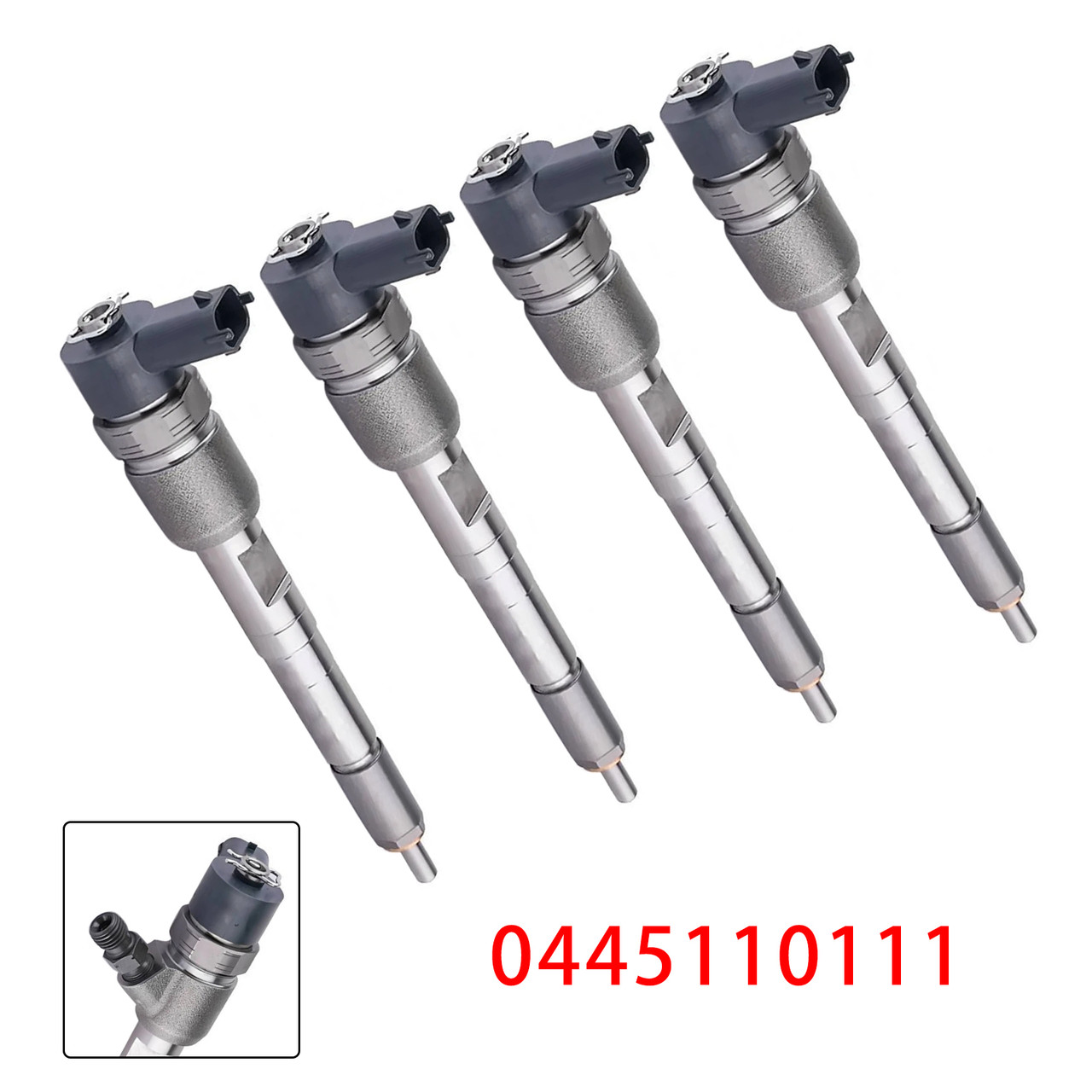 4Pcs Fuel Injector For Alfa Romeo 147 156 166 1.9 JTD 2001-2010 0445110111