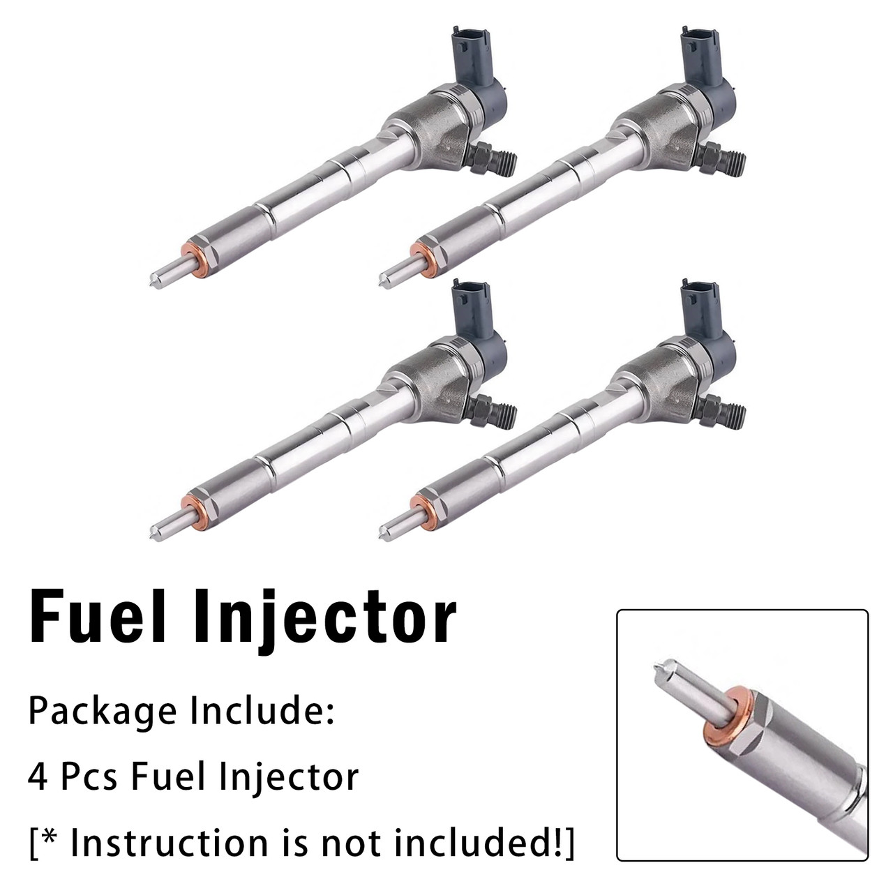 4Pcs Fuel Injector For Alfa Romeo 147 156 166 1.9 JTD 2001-2010 0445110111
