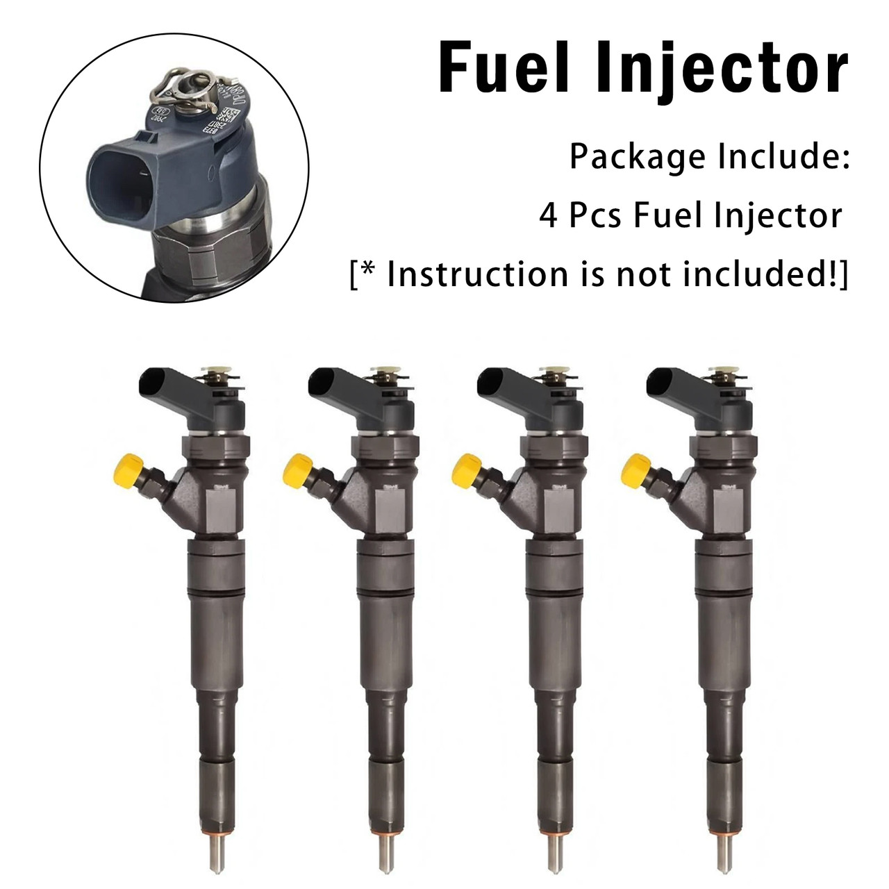 4Pcs Fuel Injector For BMW 5 Series E60 2004-2010 E61 2004-2010 0445110219