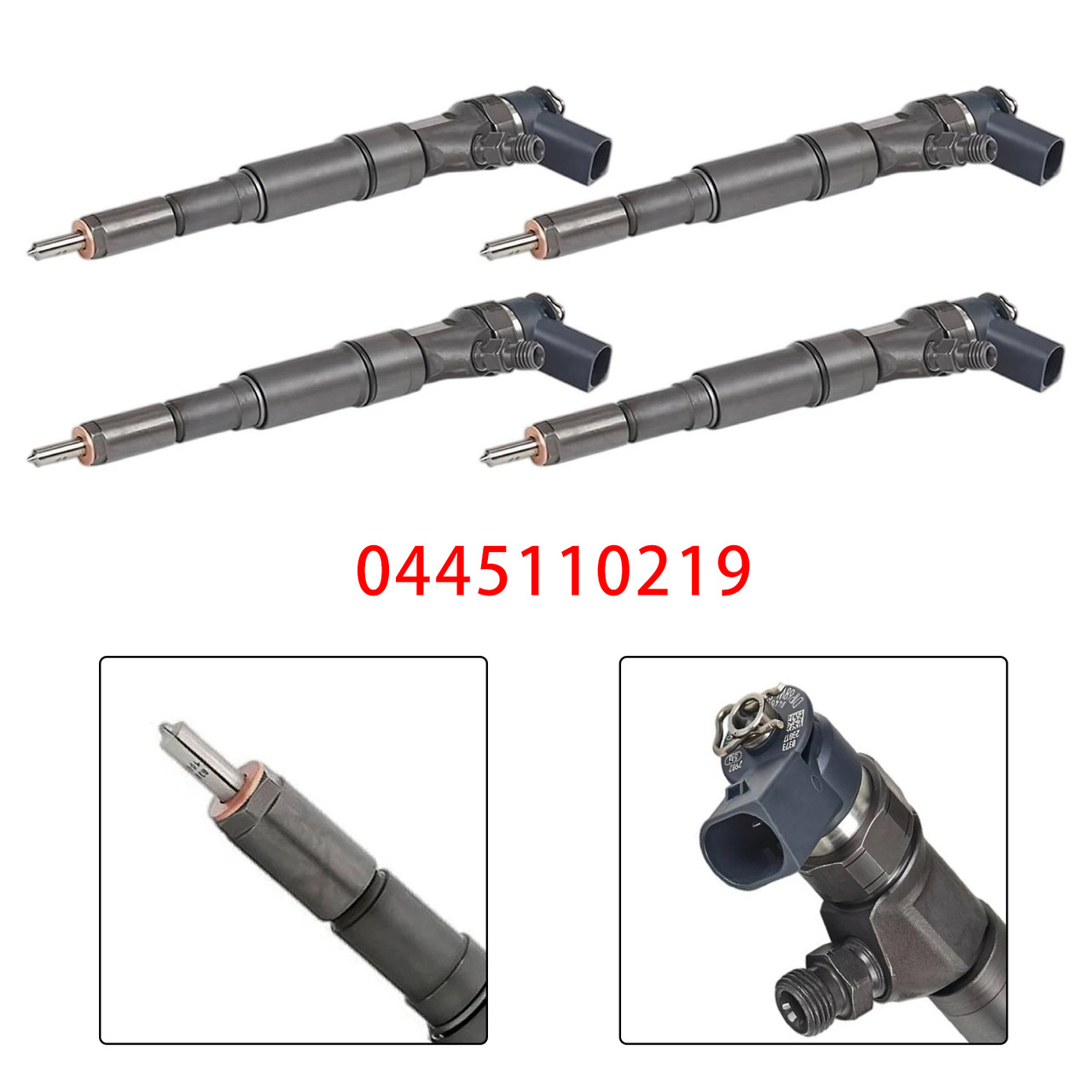 4Pcs Fuel Injector For BMW 5 Series E60 2004-2010 E61 2004-2010 0445110219