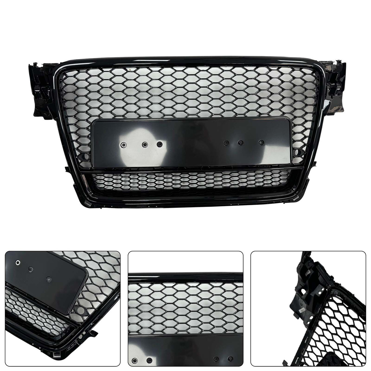 RS4?Style Honeycomb Sport Mesh Hex Grill Grille Fit Audi A4/S4 B8 2009?2012