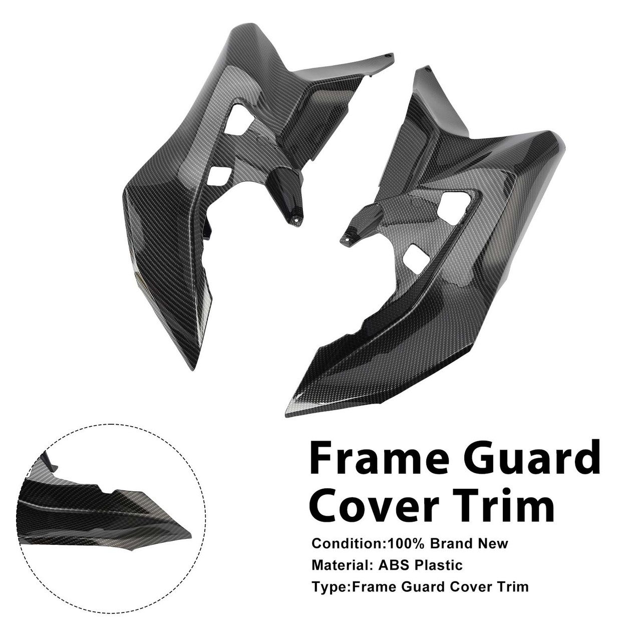 Frame Guard Side Cover Fairing For Kawasaki Versys 1000 2019-2024 Carbon