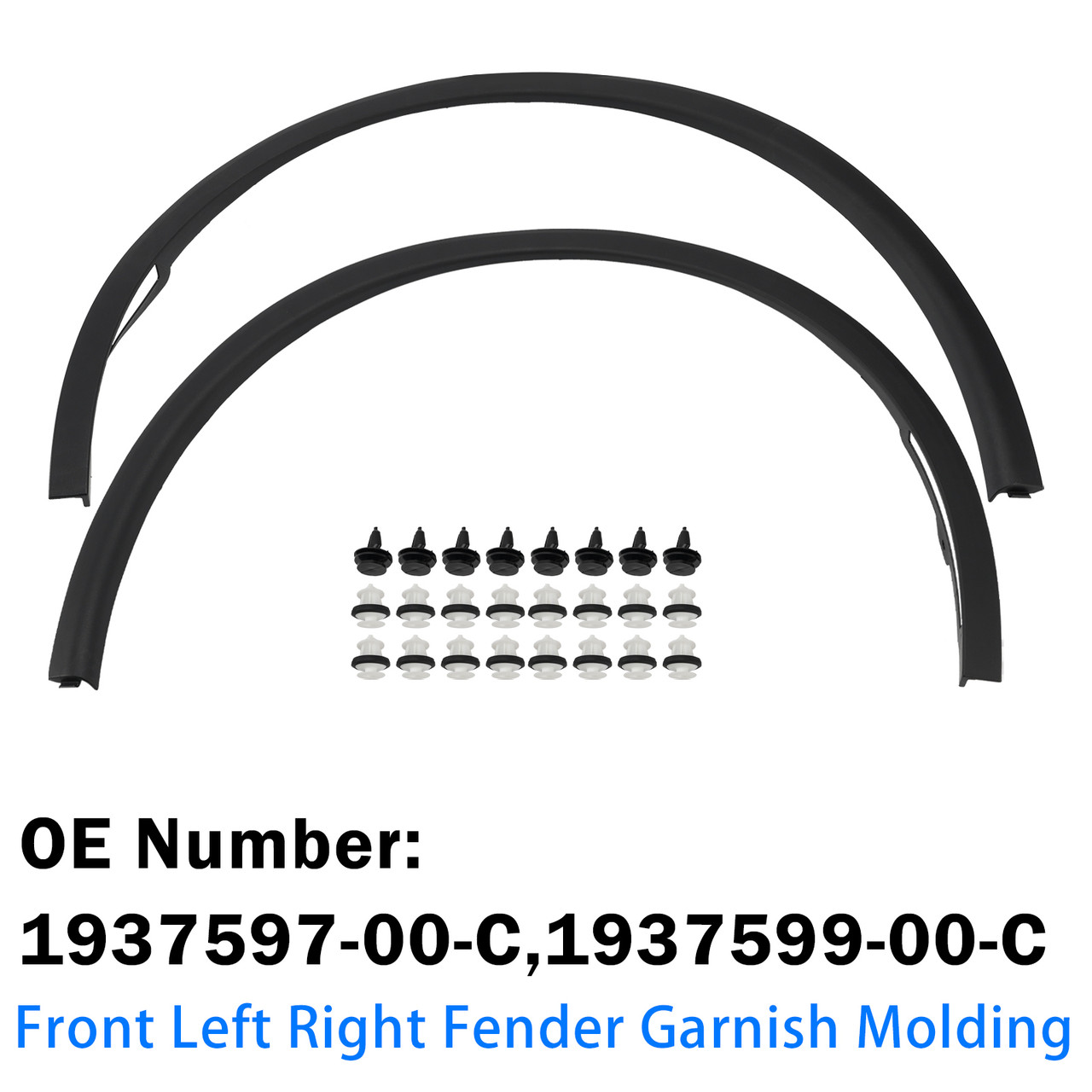 Left Right Fender Molding 1937597-00-C 1937599-00-C For Tesla Model Y 2025-2026