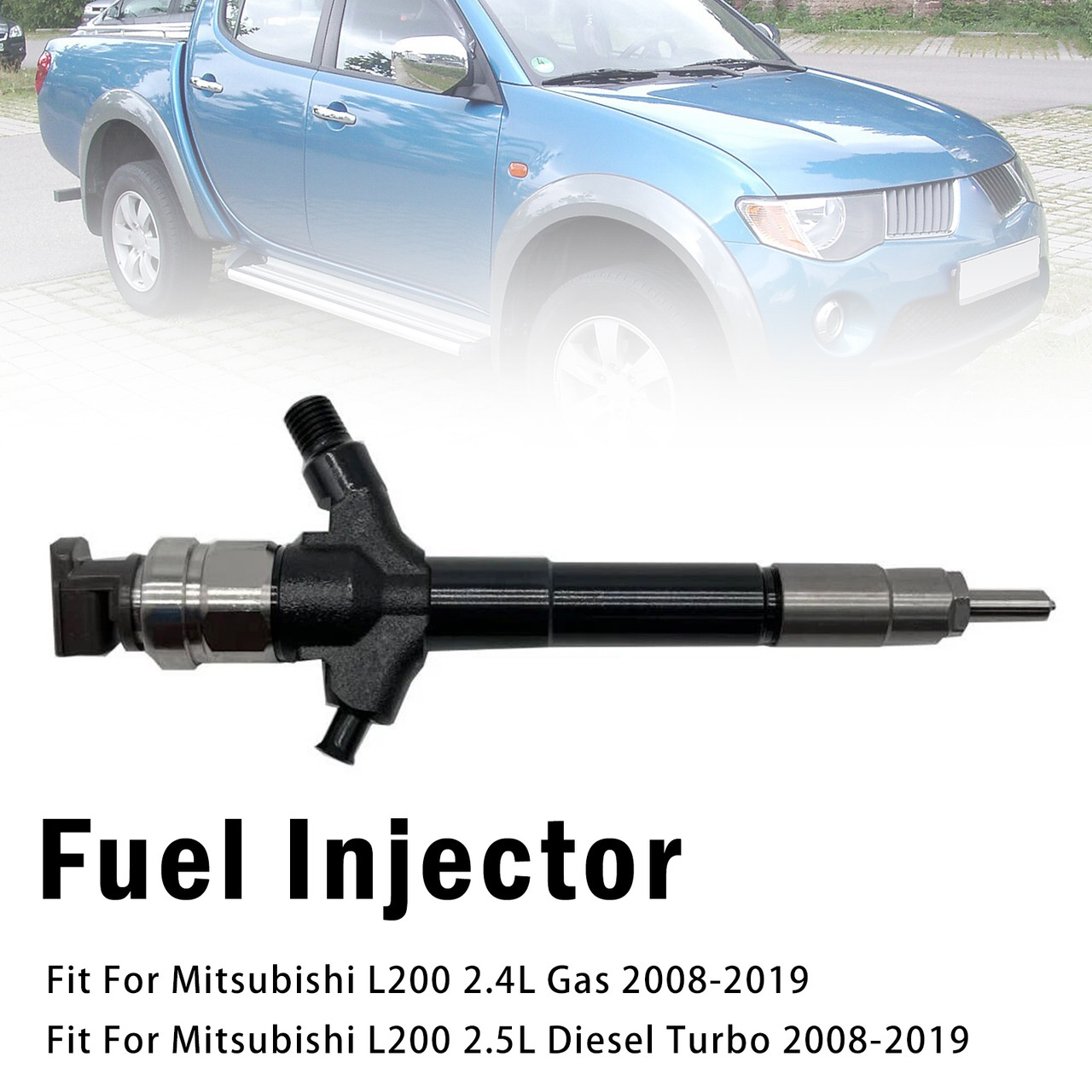 1Pcs Fuel Injector For Mitsubishi L200 2.4L 2.5L 4D56 2008-2019 1465A041