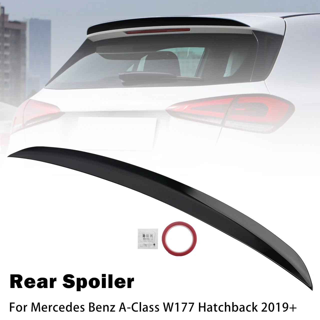 Gloss Black Rear Boot Spoiler For Mercedes Benz A?Class W177 Hatchback 2019+