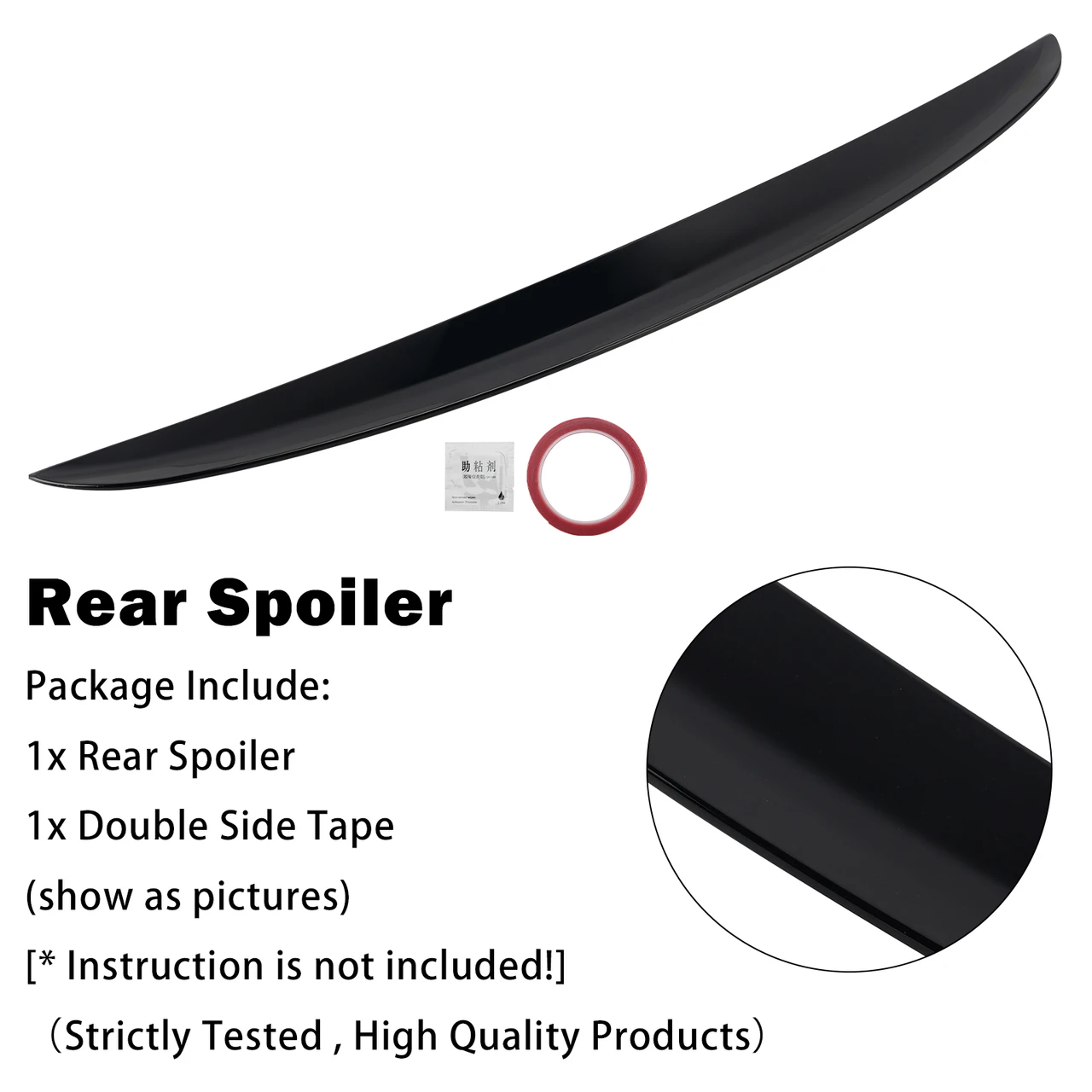 Gloss Black Rear Boot Spoiler For Mercedes Benz A?Class W177 Hatchback 2019+