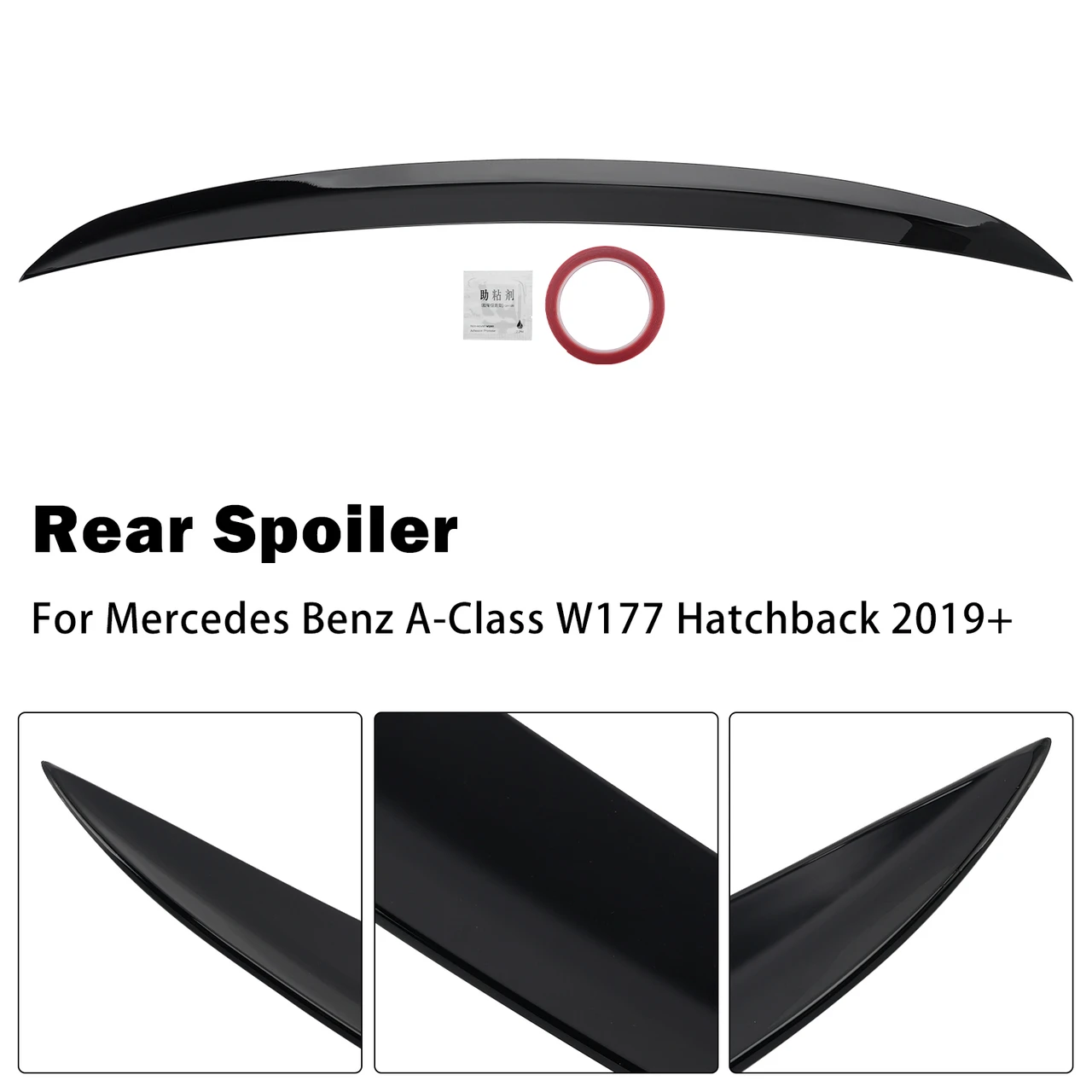 Gloss Black Rear Boot Spoiler For Mercedes Benz A?Class W177 Hatchback 2019+