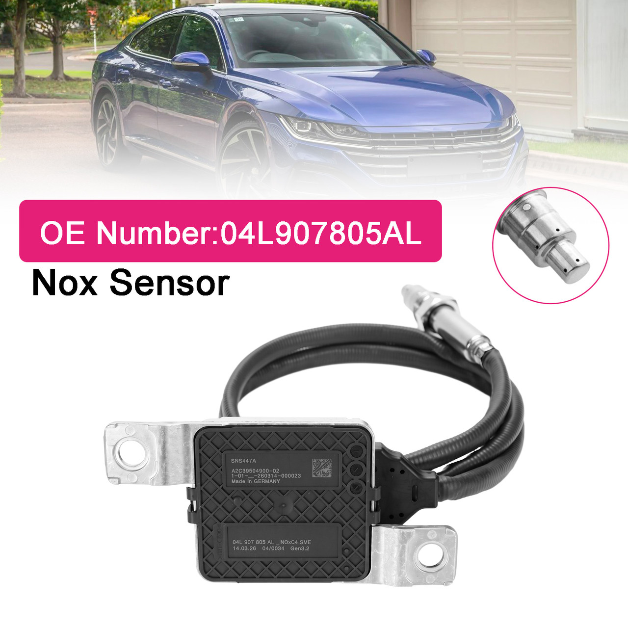 NOx Sensor 04L907805AL For VW Arteon Passat B8 Skoda Superb III