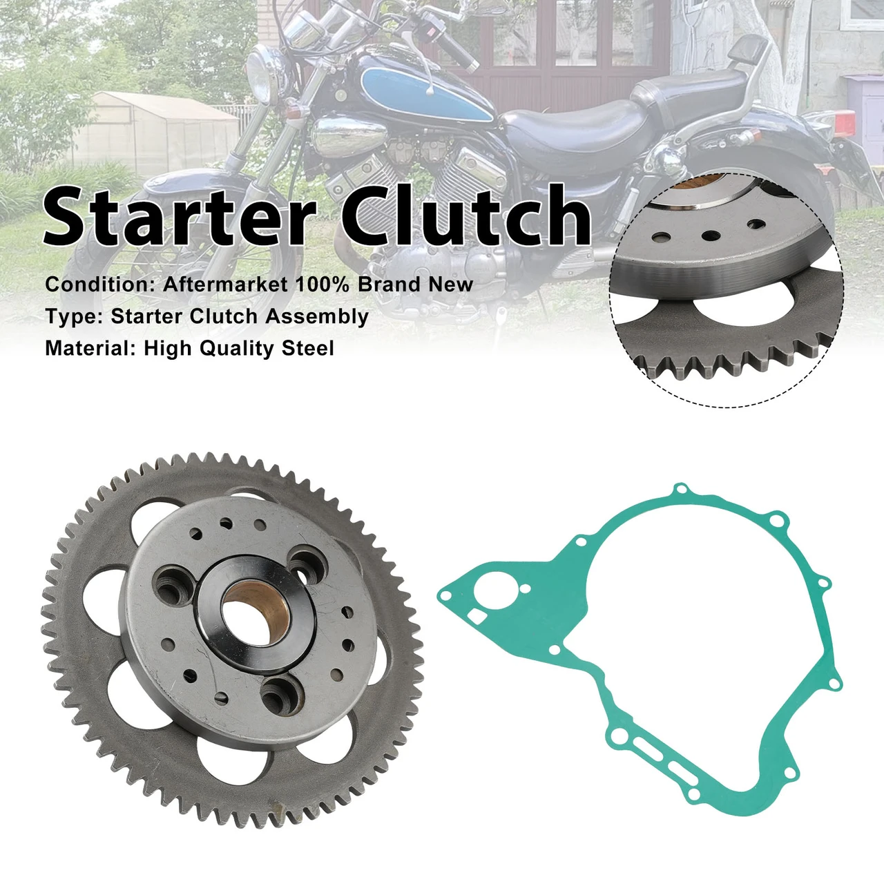 One Way Starter Clutch Kits For Yamaha XV 400 500 535 Virago 1987-1996