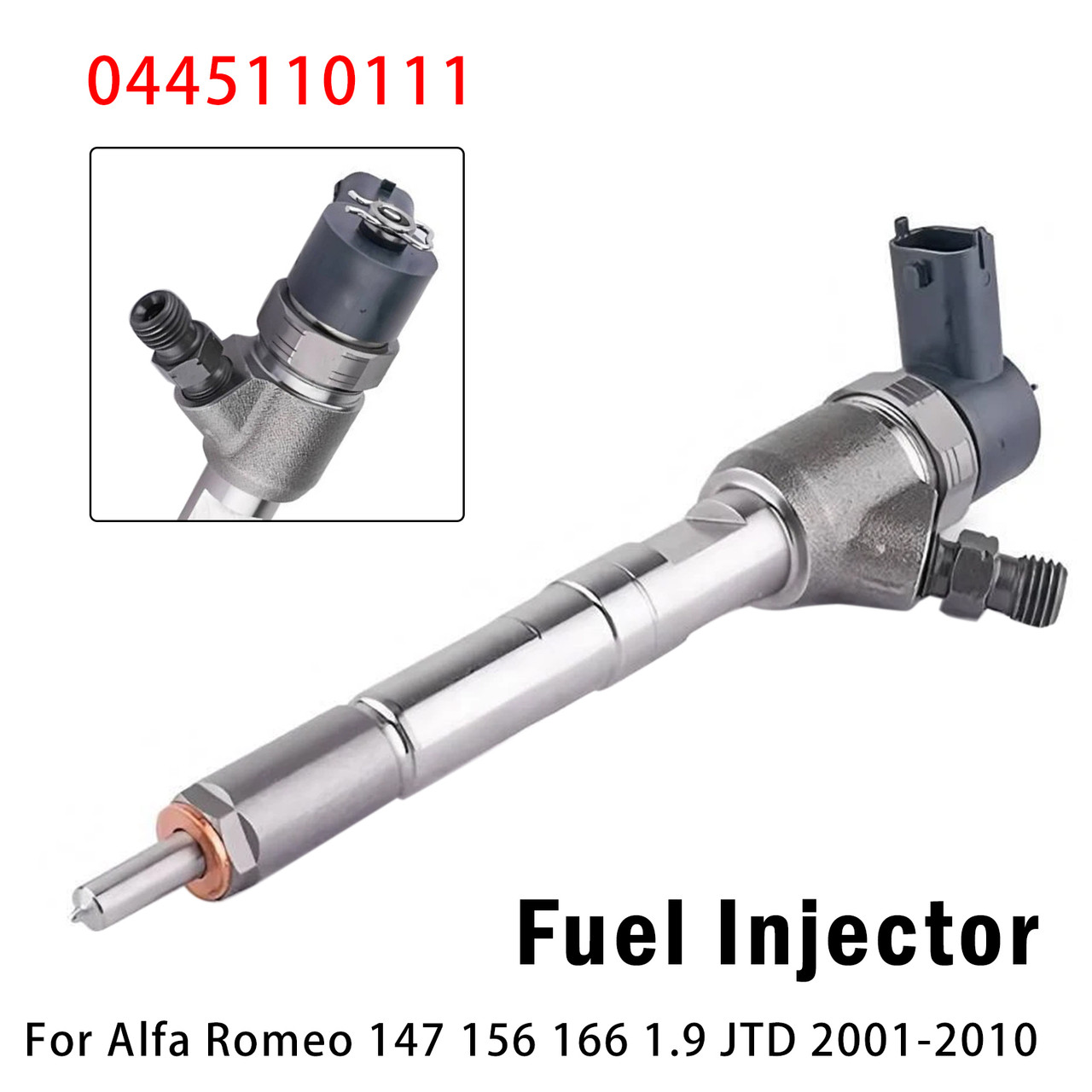 1Pcs Fuel Injector For Alfa Romeo 147 156 166 1.9 JTD 2001-2010 0445110111