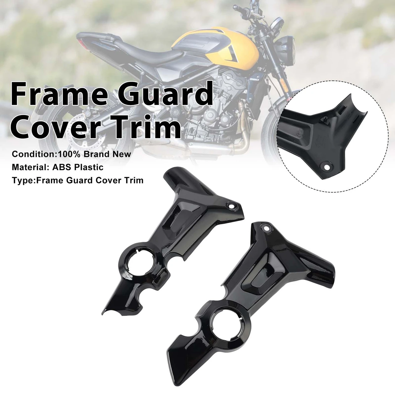 Frame Guard Side Protection Cover Fairing For Trident 660 22-25 800 25-27 Black