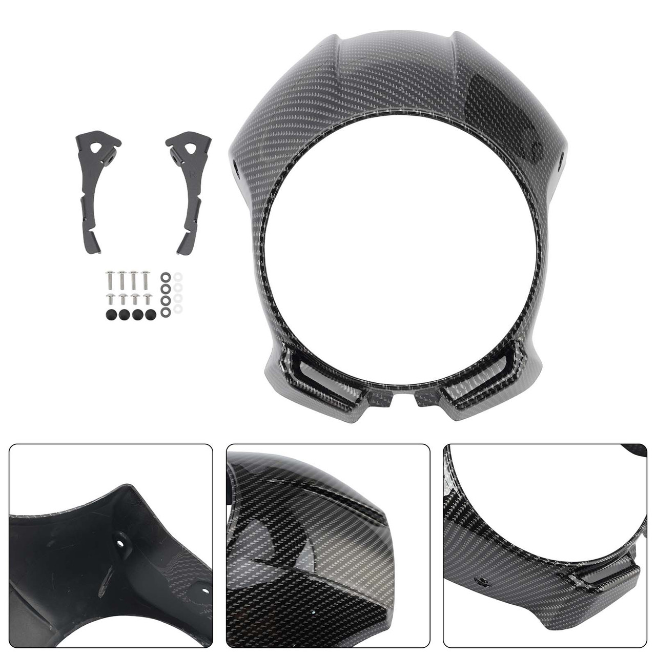 Headlight Windshield Cover Fairing For Honda Rebel CMX300 CMX500 2020-2026 Carbon