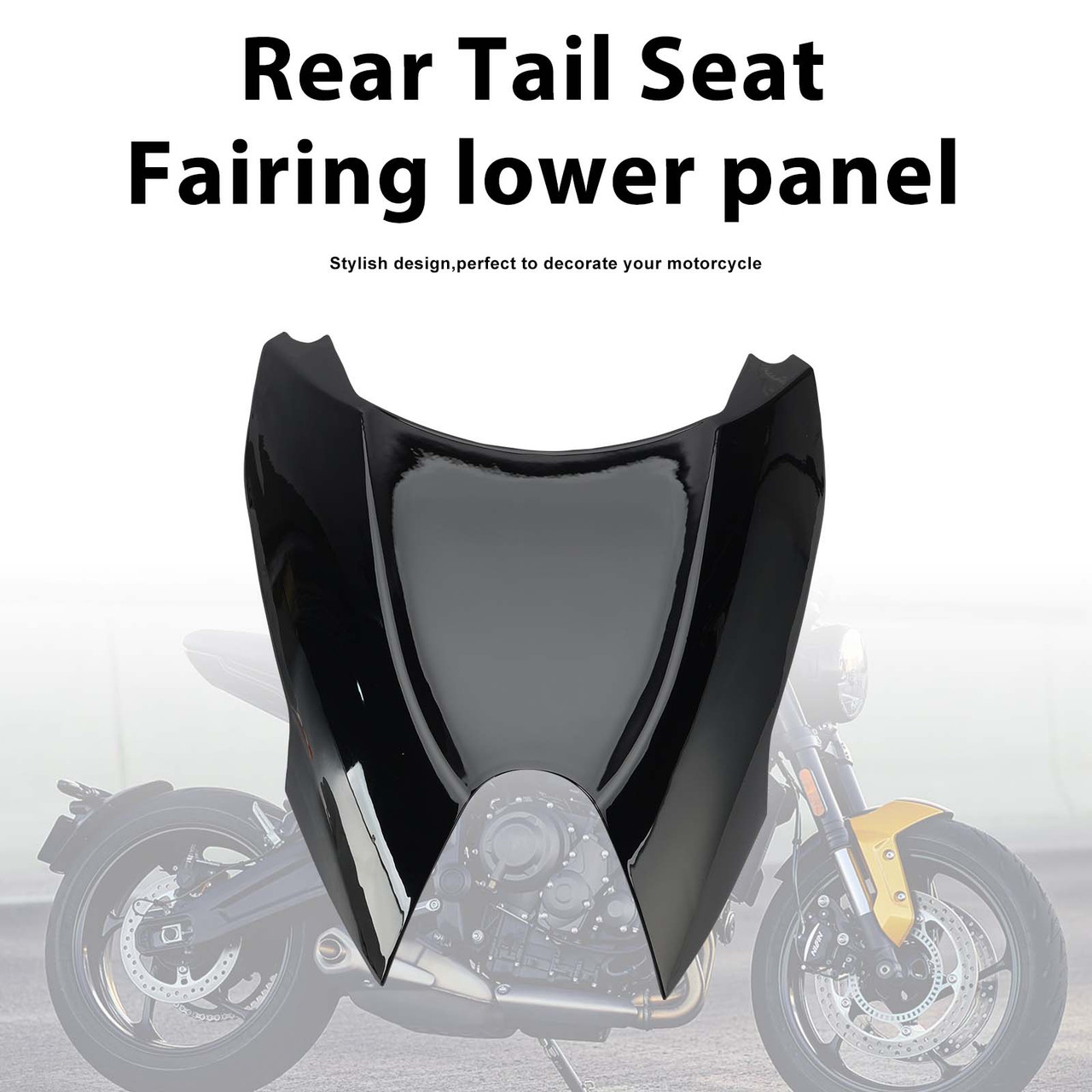 Rear Tail Seat Fairing lower panel For Trident 660 2022-2025 Black