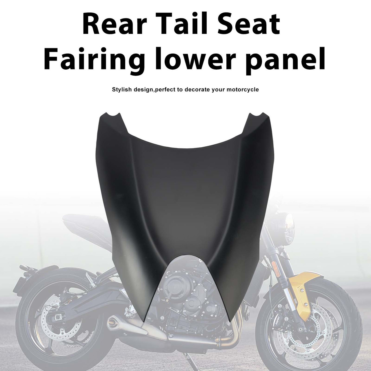 Rear Tail Seat Fairing lower panel For Trident 660 2022-2025 Matte Black