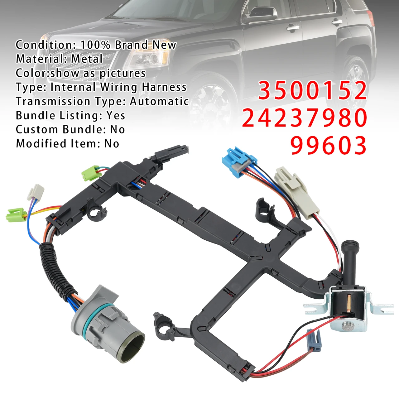 4L60E 4L65E 4L70E Internal Wiring Harness w/TCC Solenoid 99603 For GM Chevy GMC