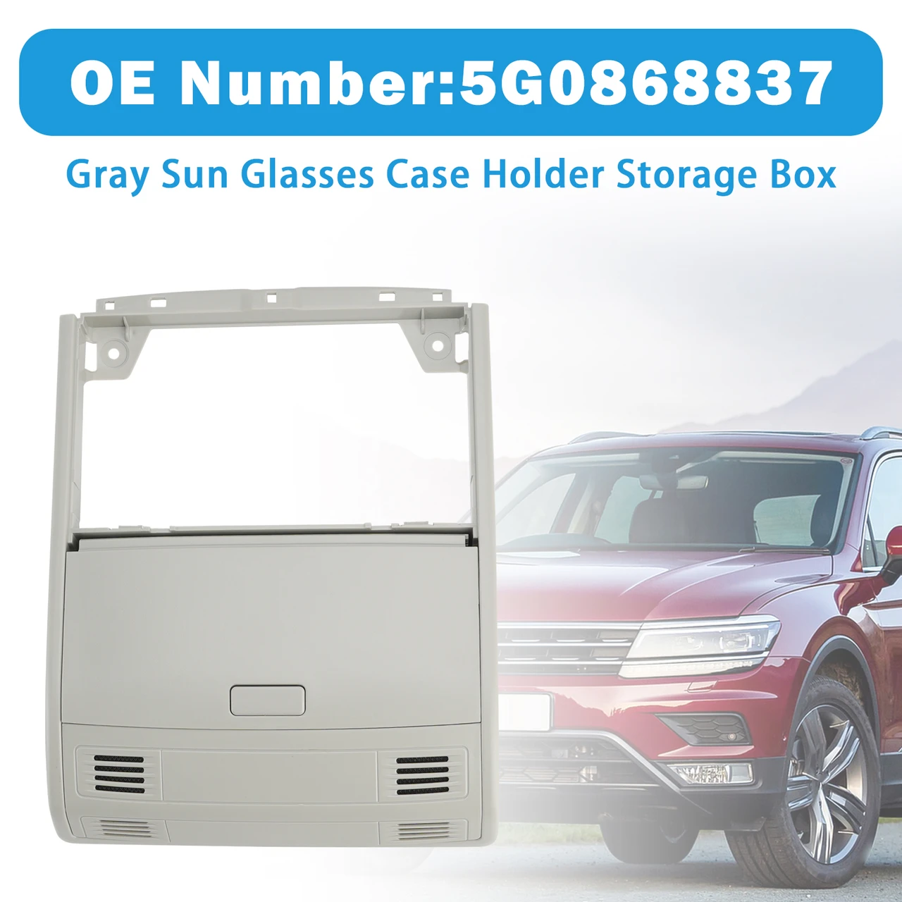 Sun Glasses Case Holder Box 5G0868837 For VW Golf MK7/MK7.5 2013-2020