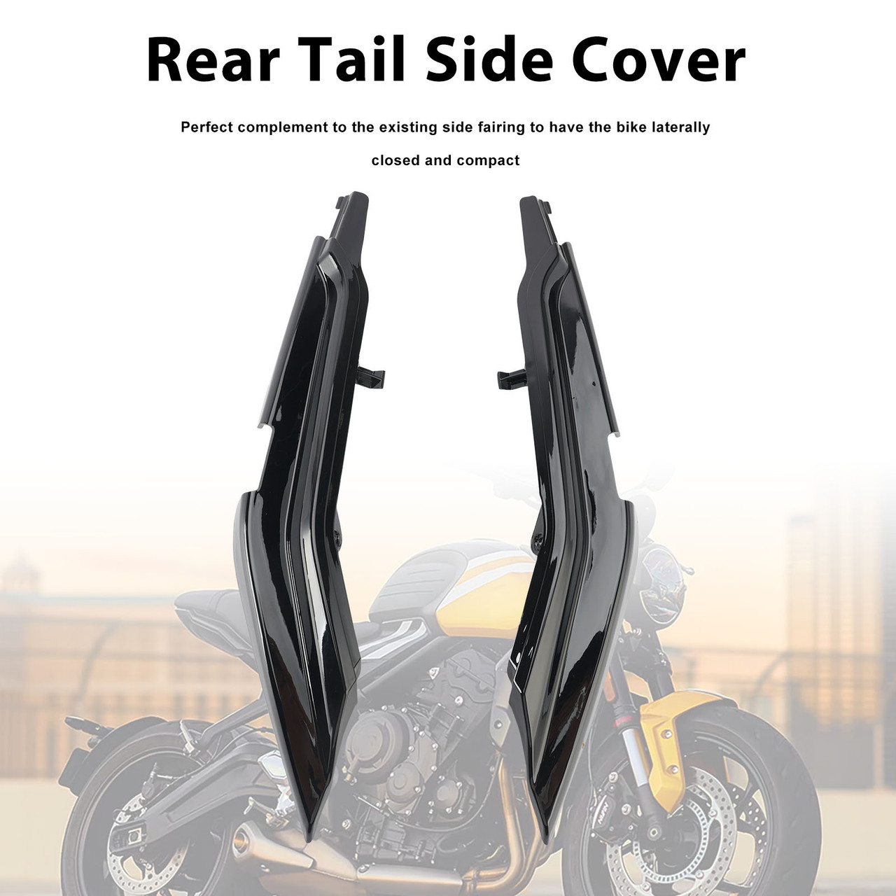 Rear Seat Side Cowl Cover Fairing For Trident 660 2022-2025 Black
