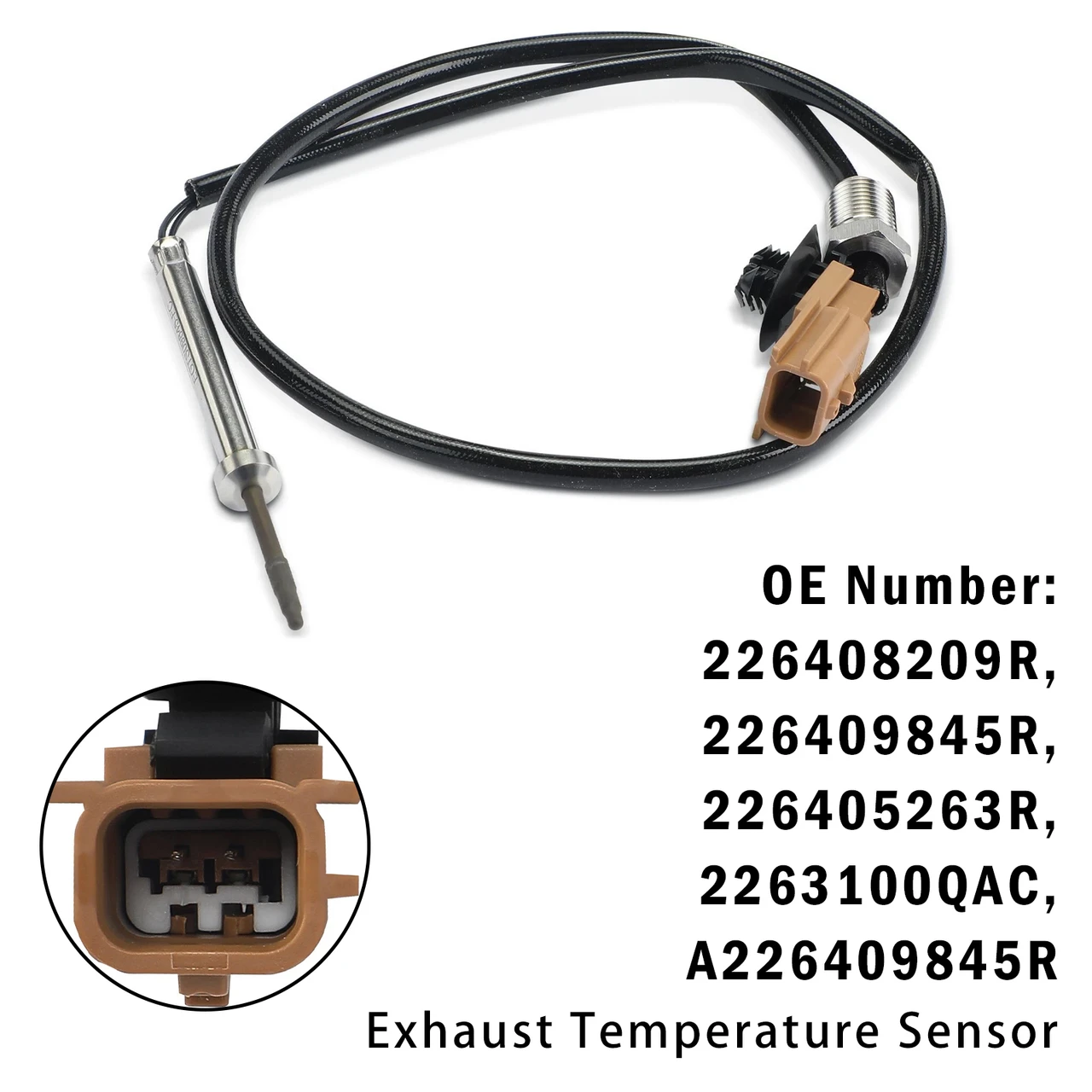 Exhaust Temperature Sensor for Dacia Logan Renault Clio Kangoo Megane Nissan