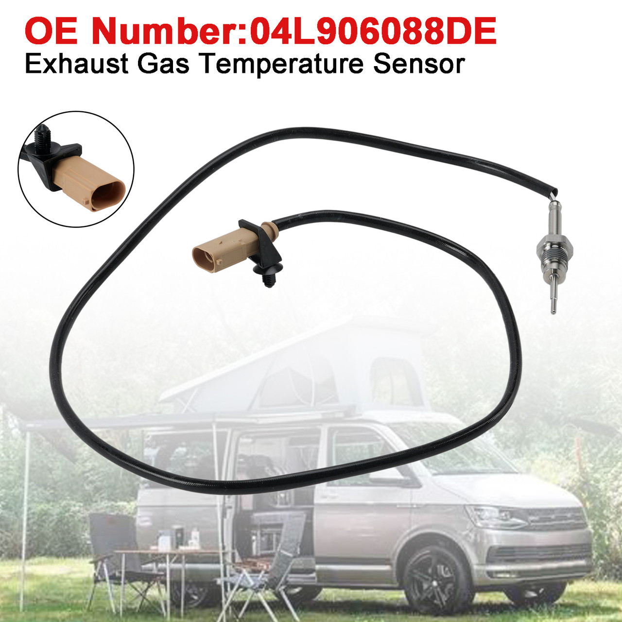 Exhaust Gas Temperature Sensor 04L906088DE For VW California Multivan T6