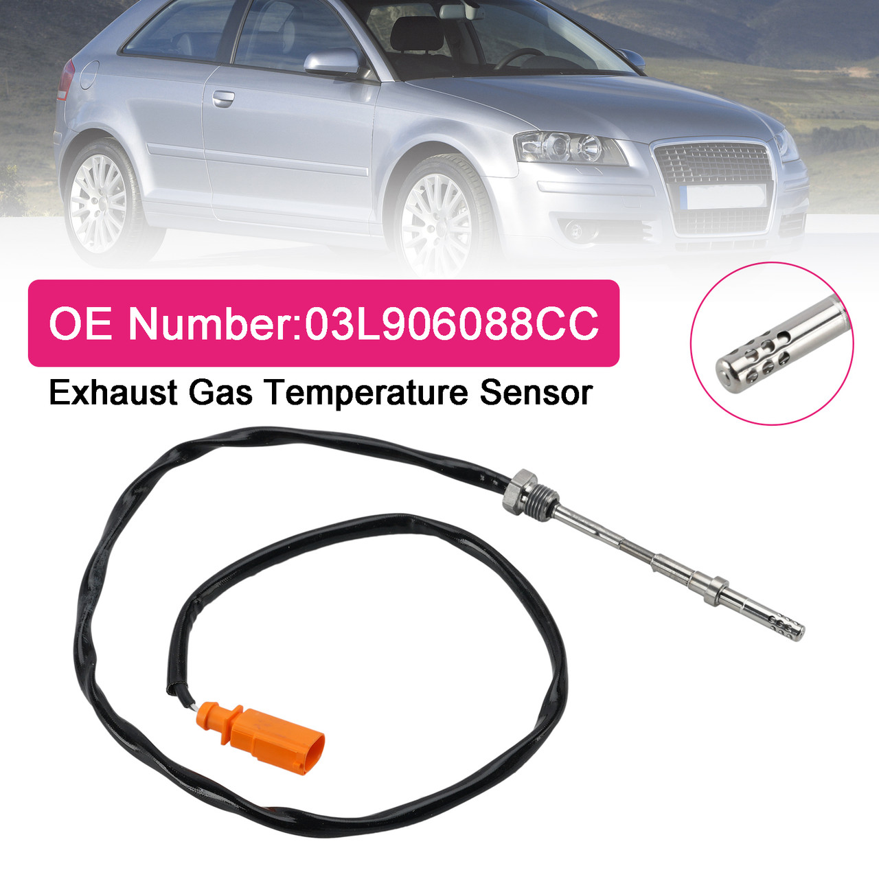 Exhaust Gas Temperature Sensor 03L906088CC For Audi Seat Skoda VW 1.6 2.0 TDI