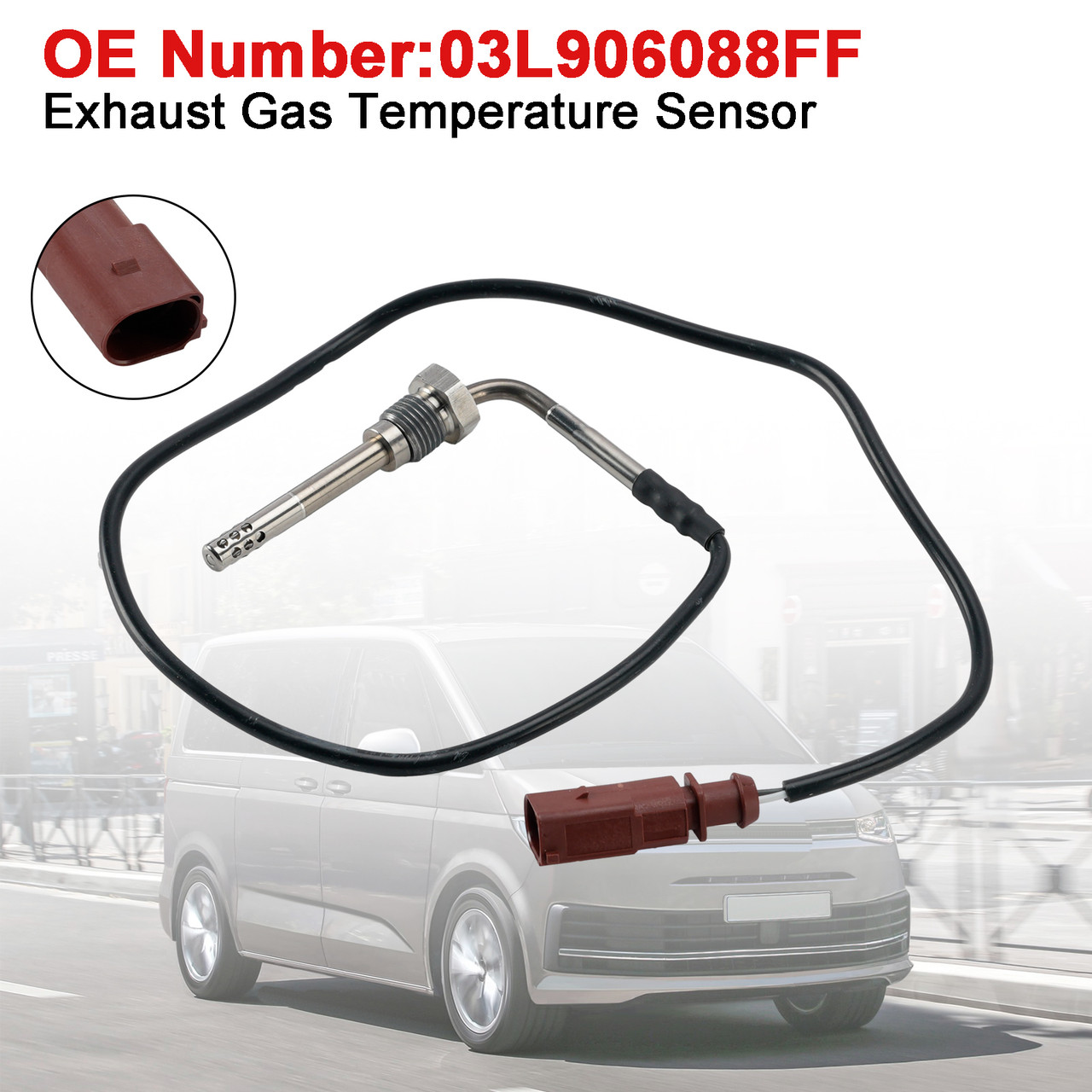 Exhaust Gas Temperature Sensor For VW Transporter T5 Multivan 2003-2015 2.0T