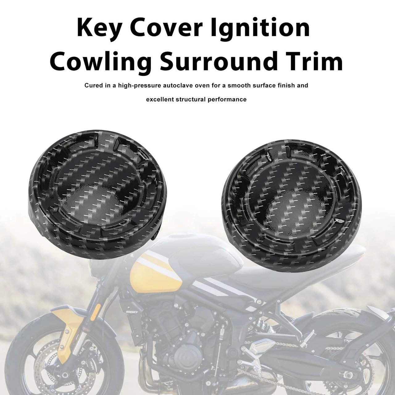 Key Cover Ignition Cowling Surround Trim for Trident 660 22-25 800 25-27 Carbon
