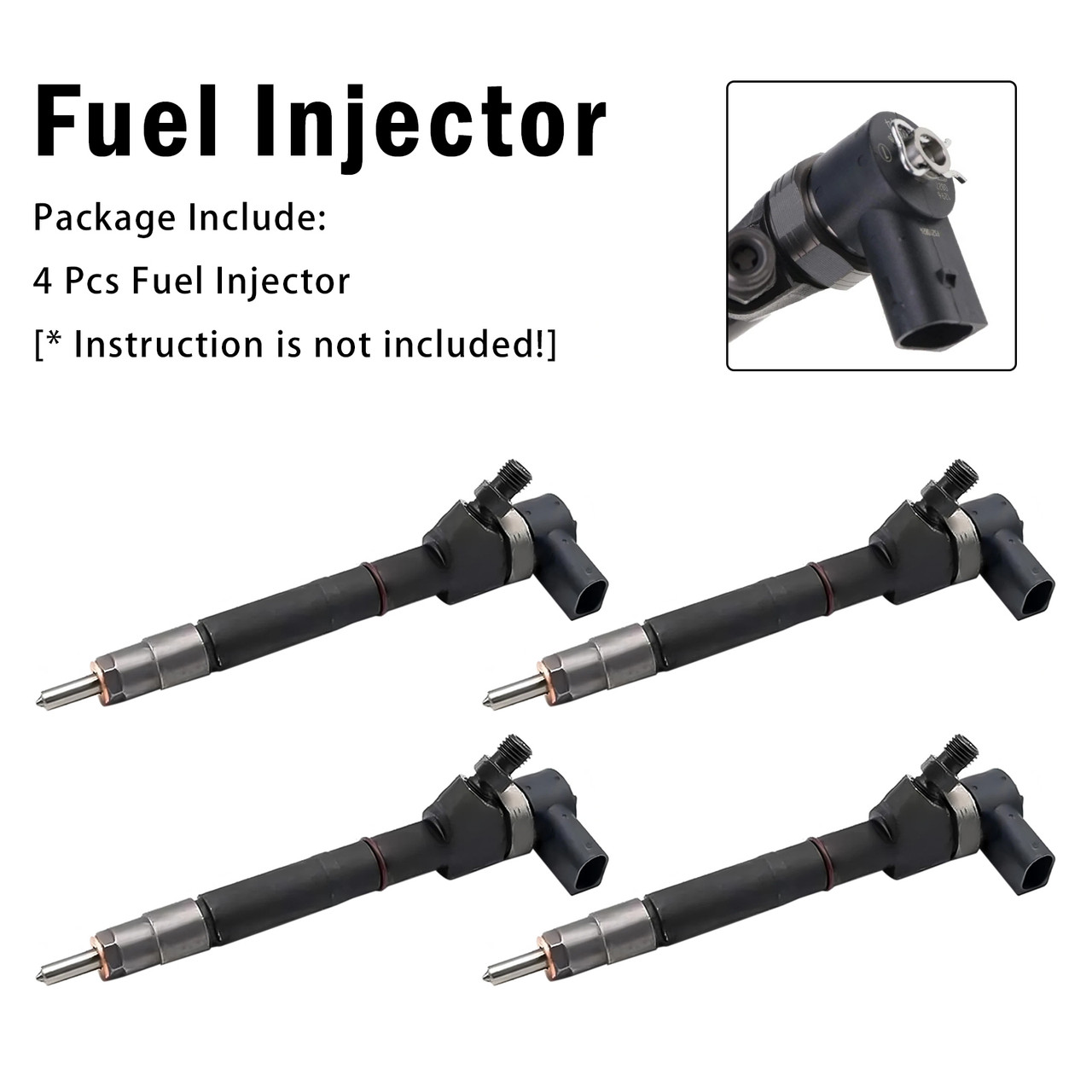 4Pcs Fuel Injector For Mercedes-Benz E-Class E 320 1999-2002 0445110201