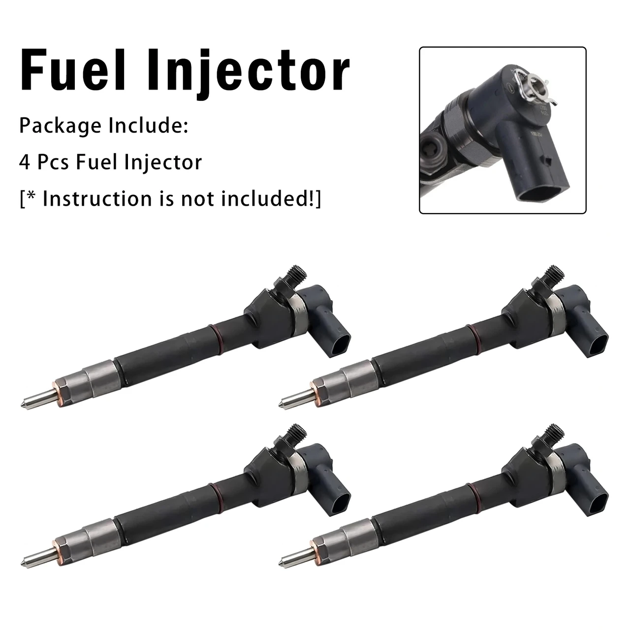 4Pcs Fuel Injector For Mercedes-Benz E-Class E 320 1999-2002 0445110201