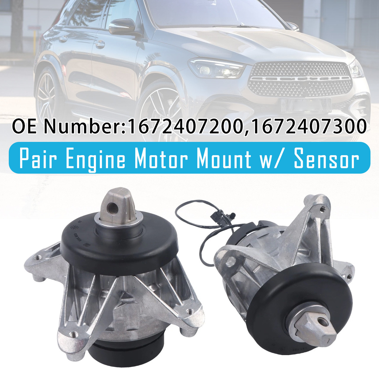 Engine Motor Mount 1672407200 1672407300 For Mercedes W167 GLE-Class 2019-2023