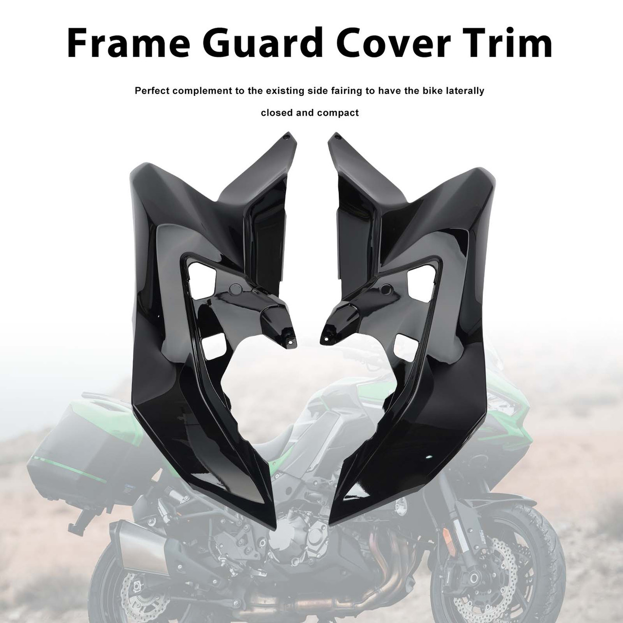 Frame Guard Side Cover Fairing For Kawasaki Versys 1000 2019-2024 Black