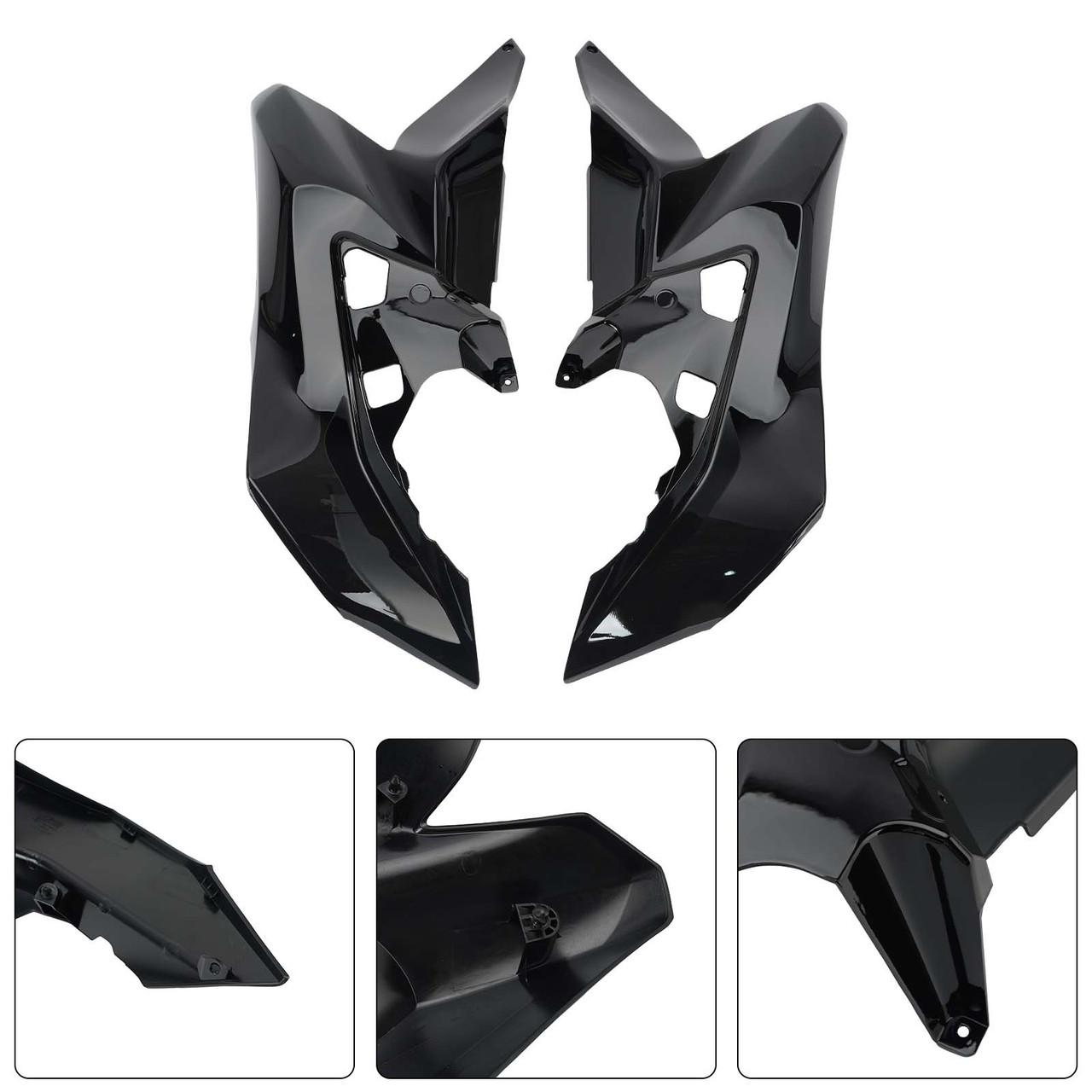 Frame Guard Side Cover Fairing For Kawasaki Versys 1000 2019-2024 Black