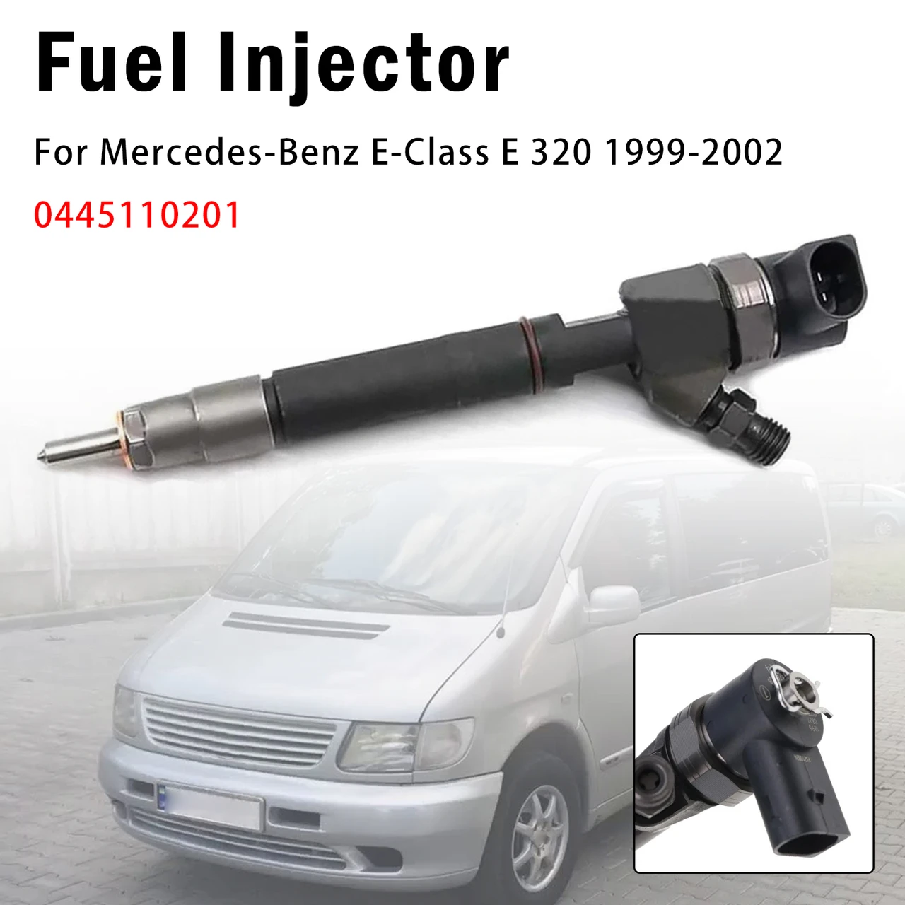1Pcs Fuel Injector For Mercedes-Benz E-Class E 320 1999-2002 0445110201