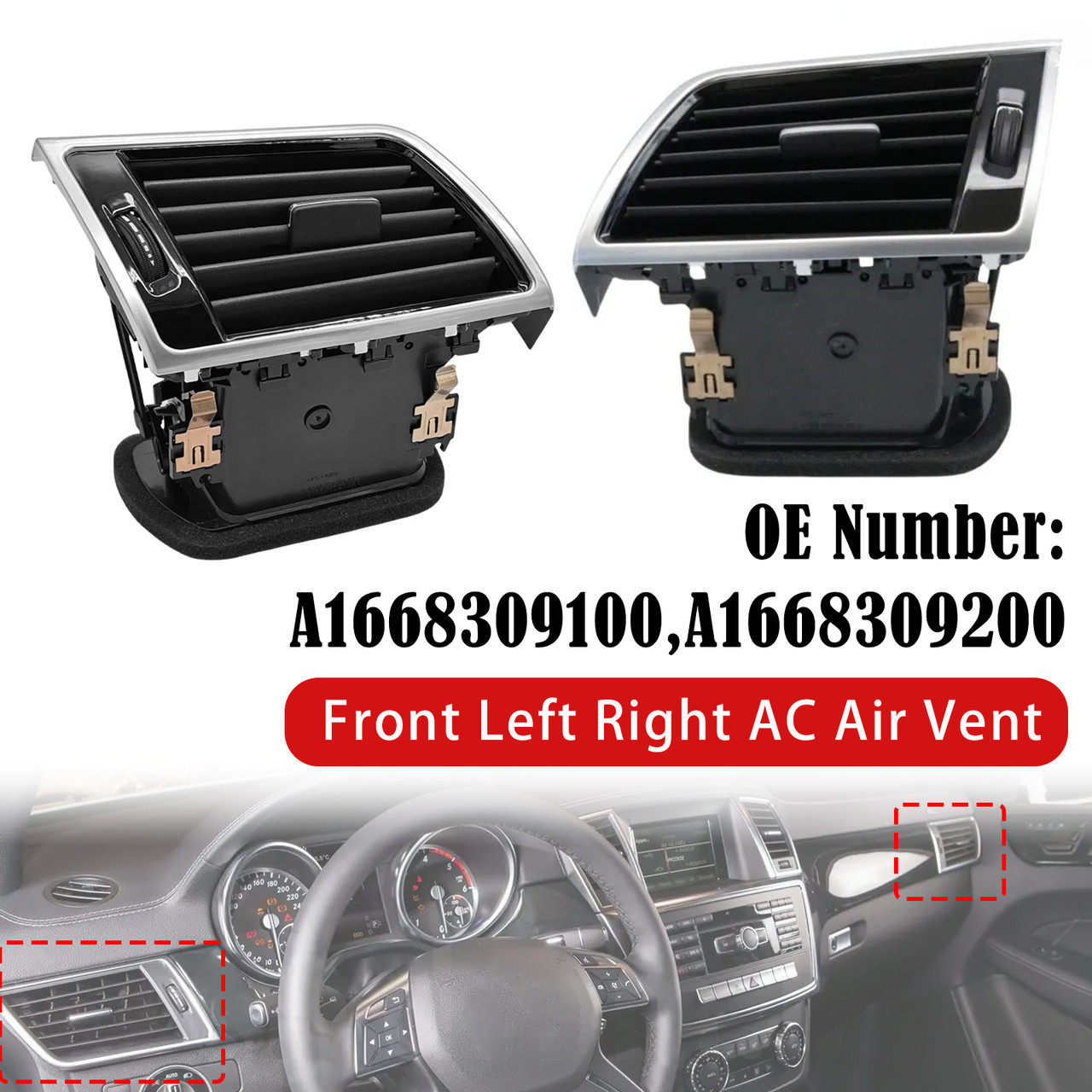Front Left Right Air Vent For Mercedes Benz GLE C292 W166