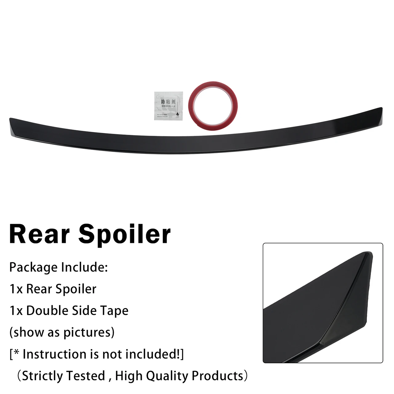 Gloss Black Rear Boot Spoiler For Mercedes Benz S?Class W221 Sedan 2005?2013