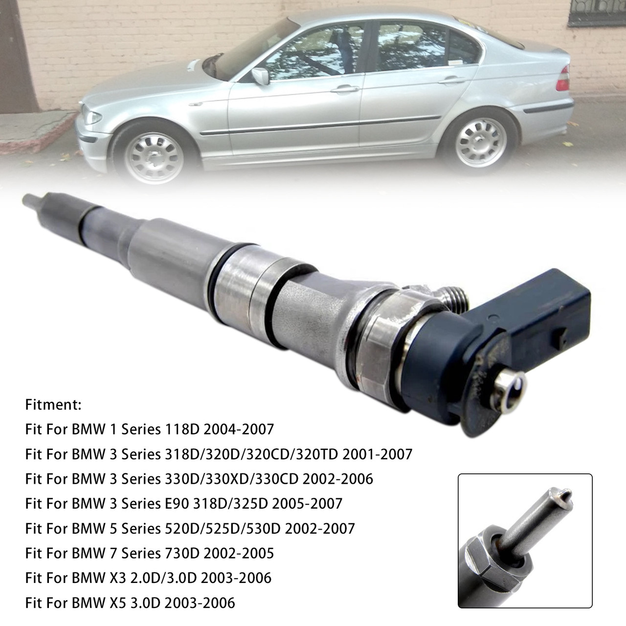 1Pcs Fuel Injector For BMW 1 3 5 7 2001-2007 X3 X5 2003-2006 0445110209