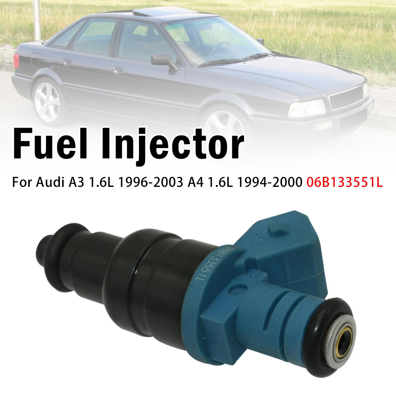 1Pcs Fuel Injector For Audi A3 1.6L 1996-2003 A4 1.6L 1994-2000 06B133551L